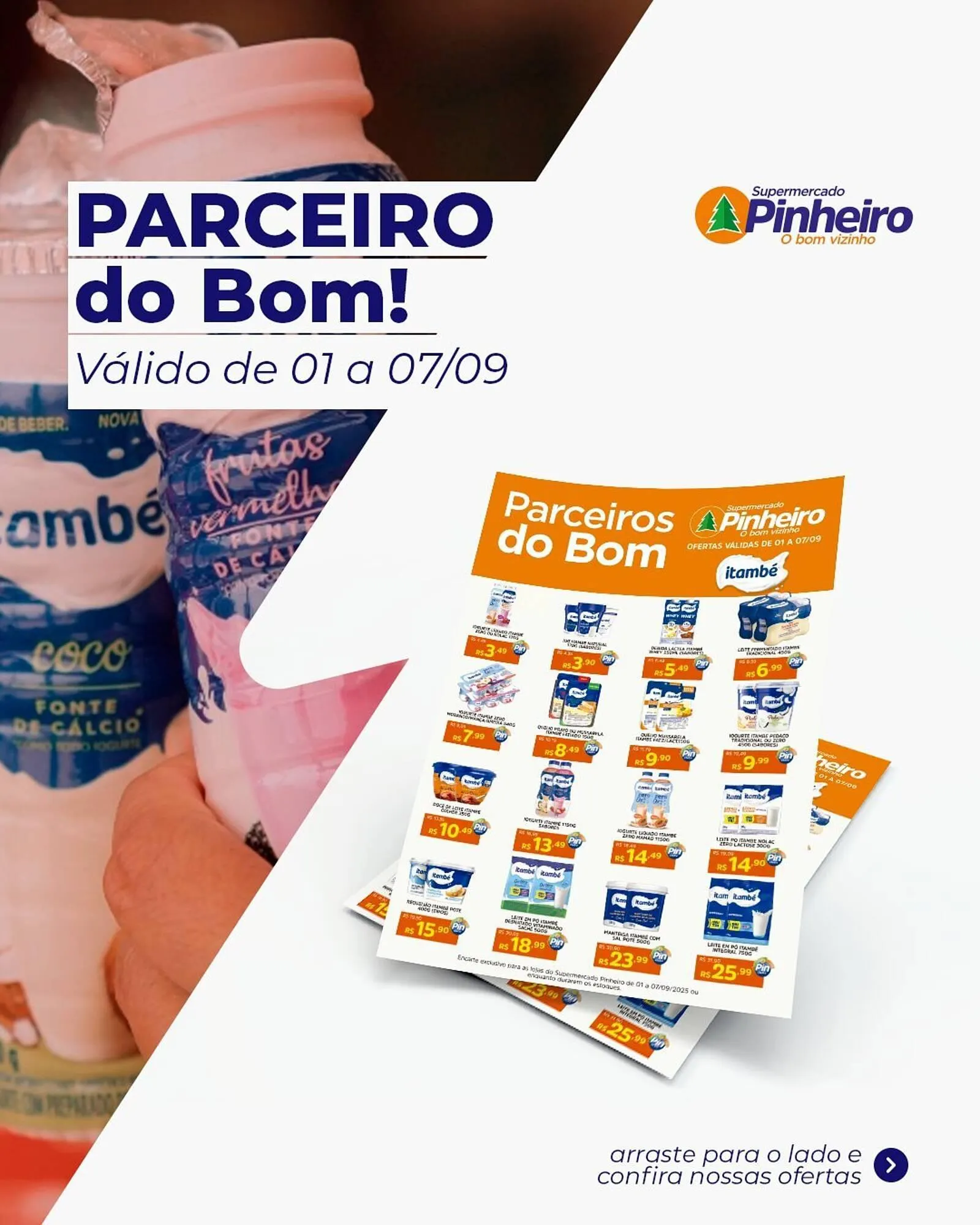 Encarte de Encarte Pinheiro Supermercado 1 de setembro até 7 de setembro 2025 - Pagina 1