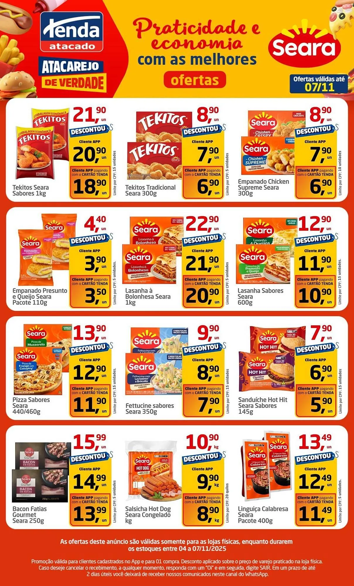 Encarte de Folheto Tenda Atacado 4 de novembro até 11 de novembro 2025 - Pagina 1