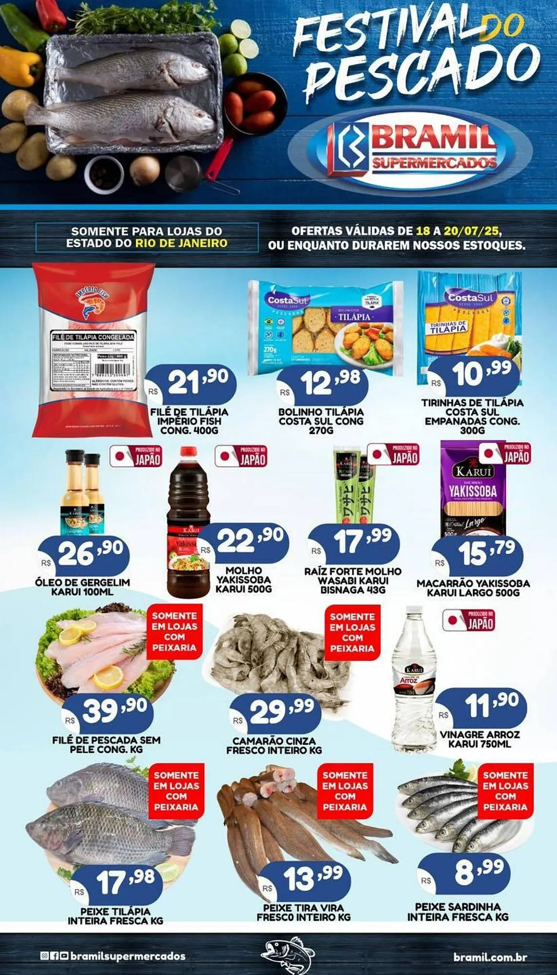 Encarte de Catálogo Bramil Supermercados 18 de julho até 20 de julho 2025 - Pagina 1