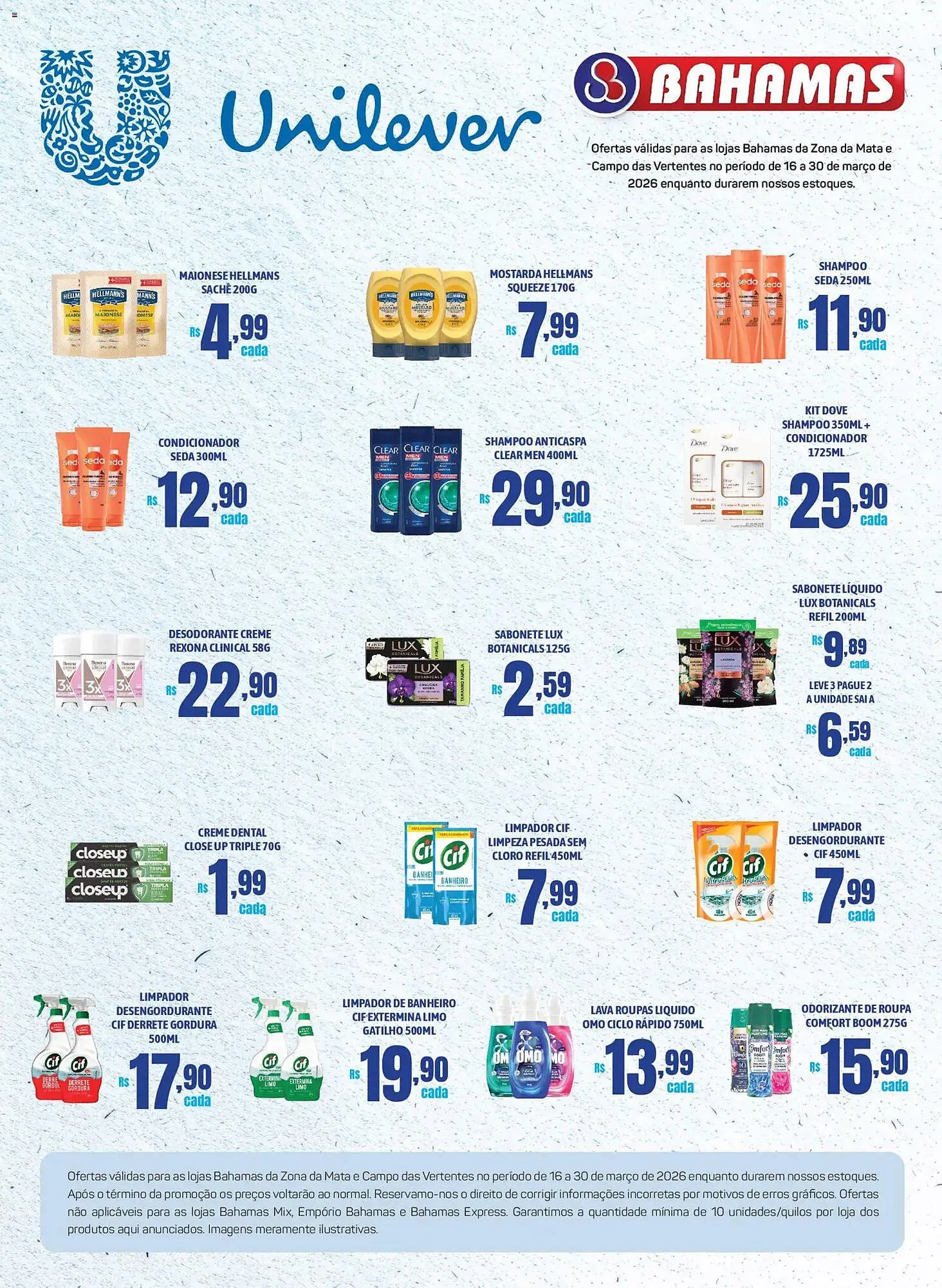 Encarte de Catálogo Bahamas Supermercados 16 de março até 30 de março 2026 - Pagina 1