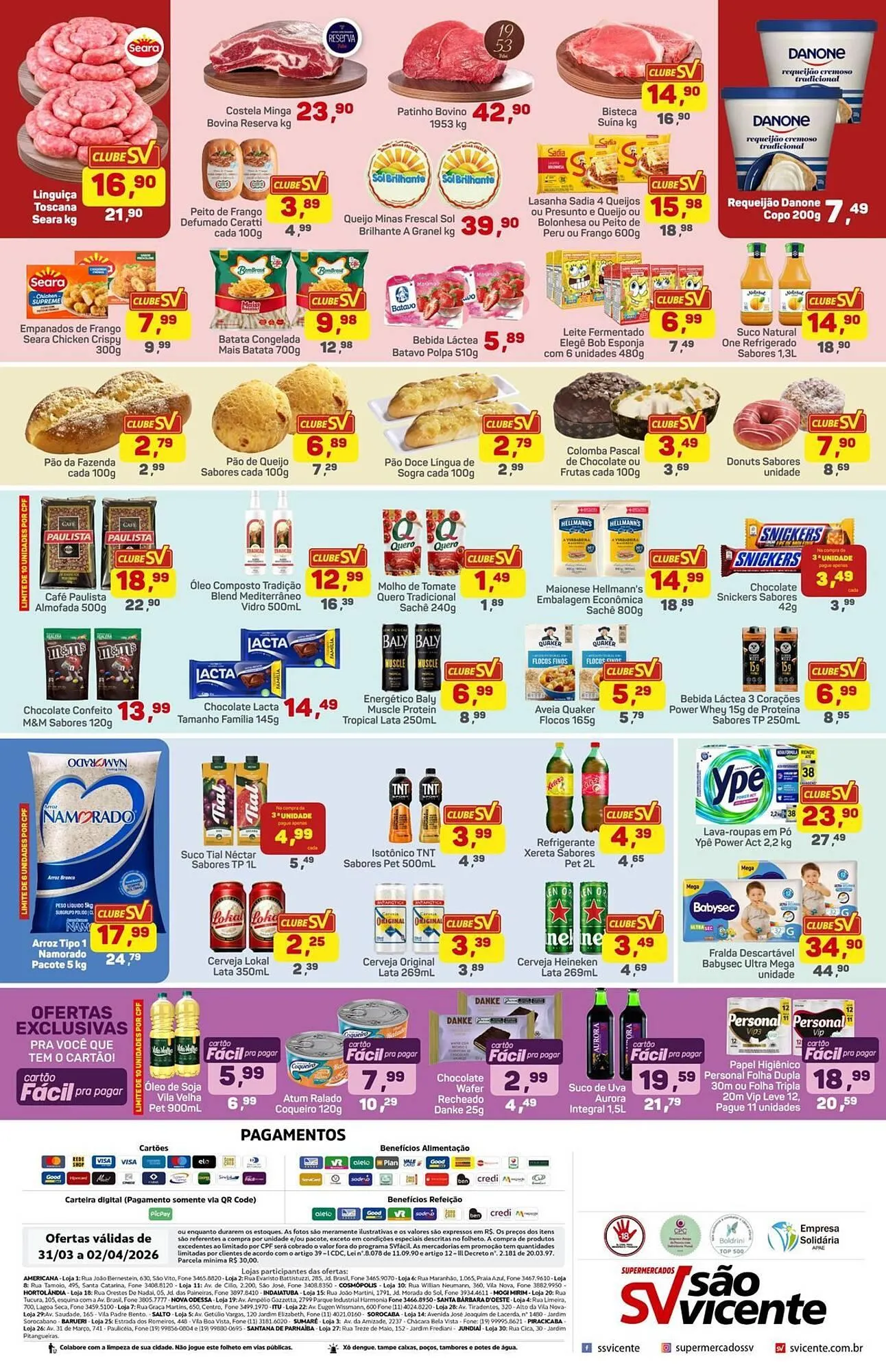 Encarte de Catálogo Supermercados São Vicente 31 de março até 2 de abril 2026 - Pagina 2