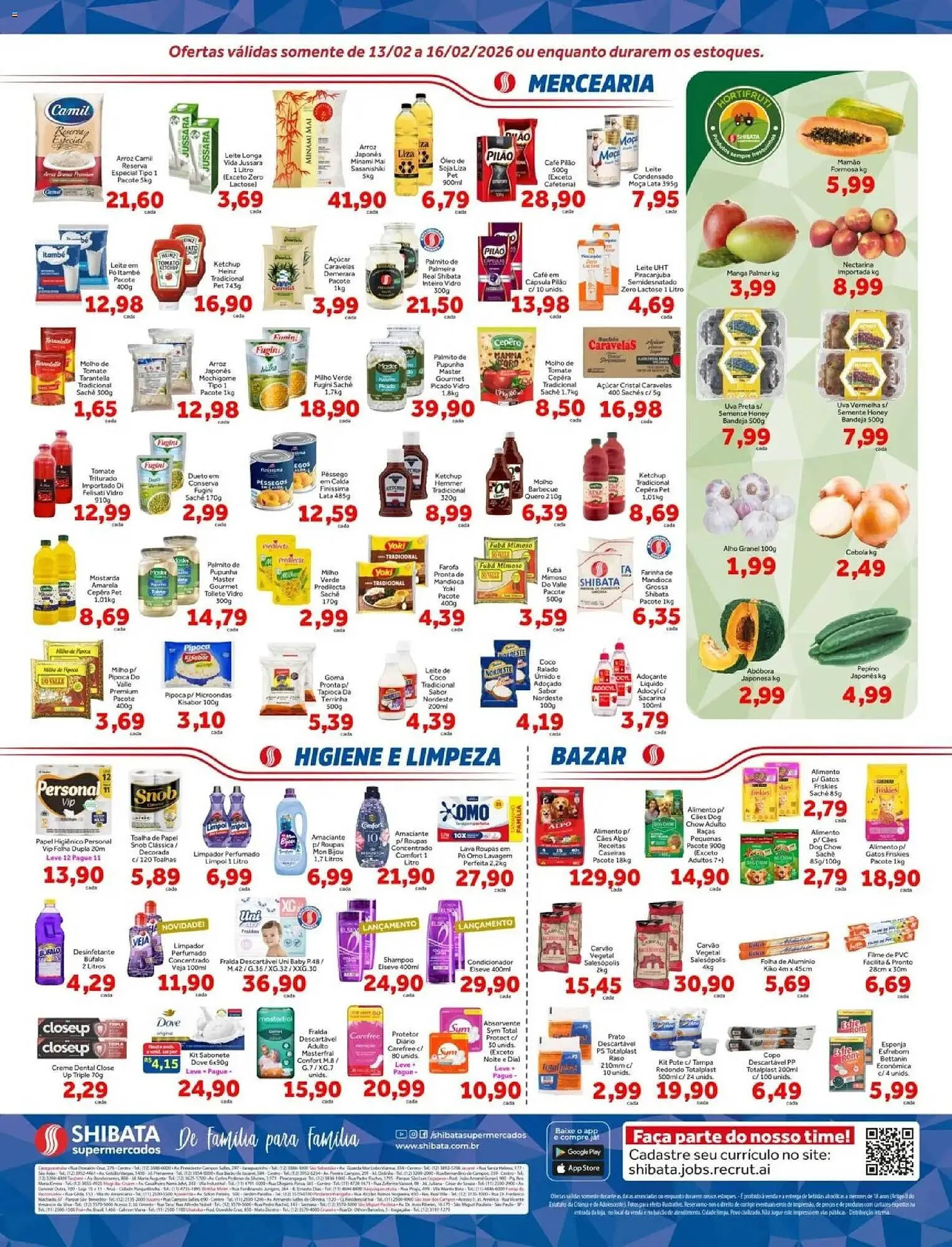 Encarte de Folheto Shibata Supermercados 13 de fevereiro até 16 de fevereiro 2026 - Pagina 2