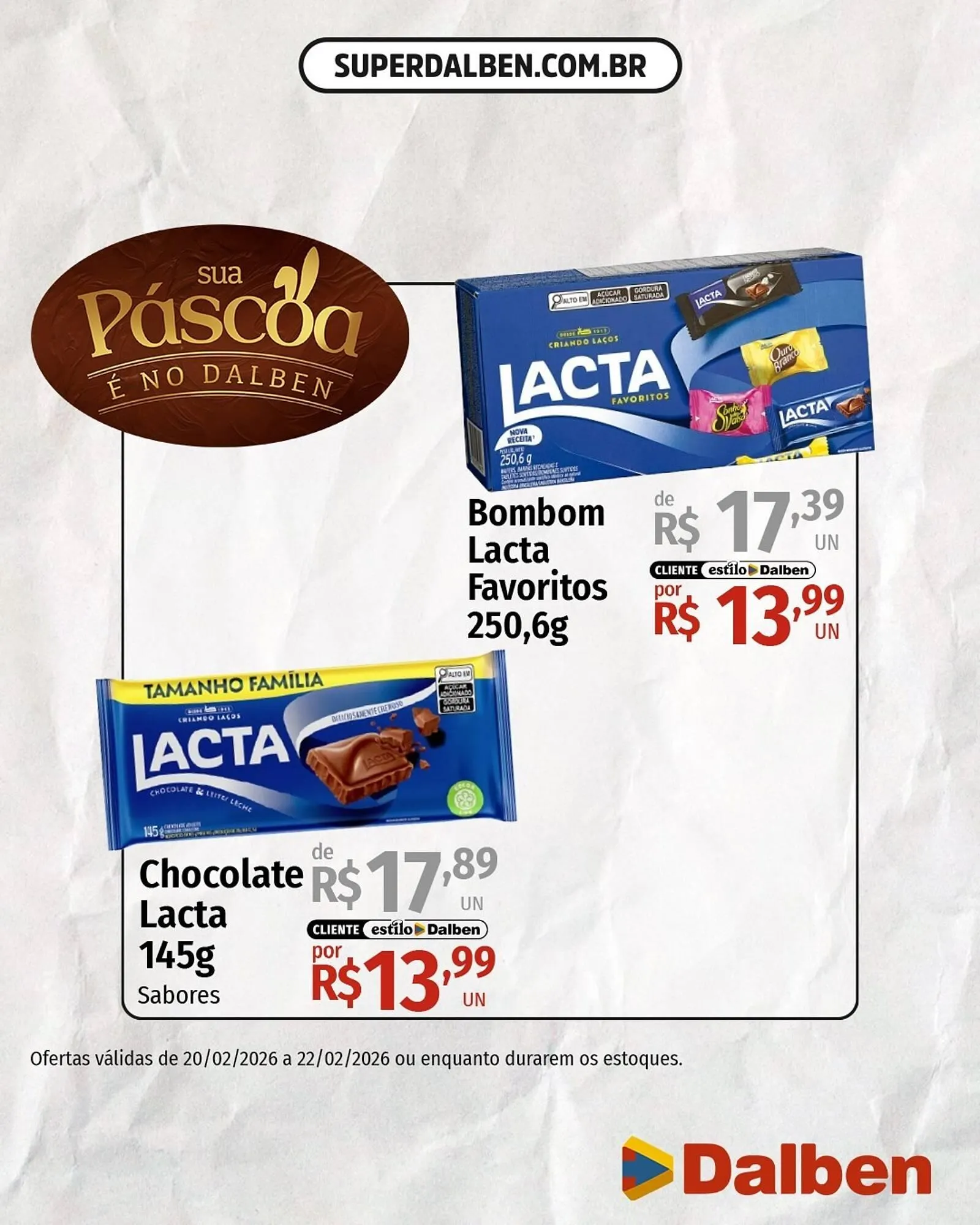 Encarte de Catálogo Supermercado Dalben 20 de fevereiro até 22 de fevereiro 2026 - Pagina 2