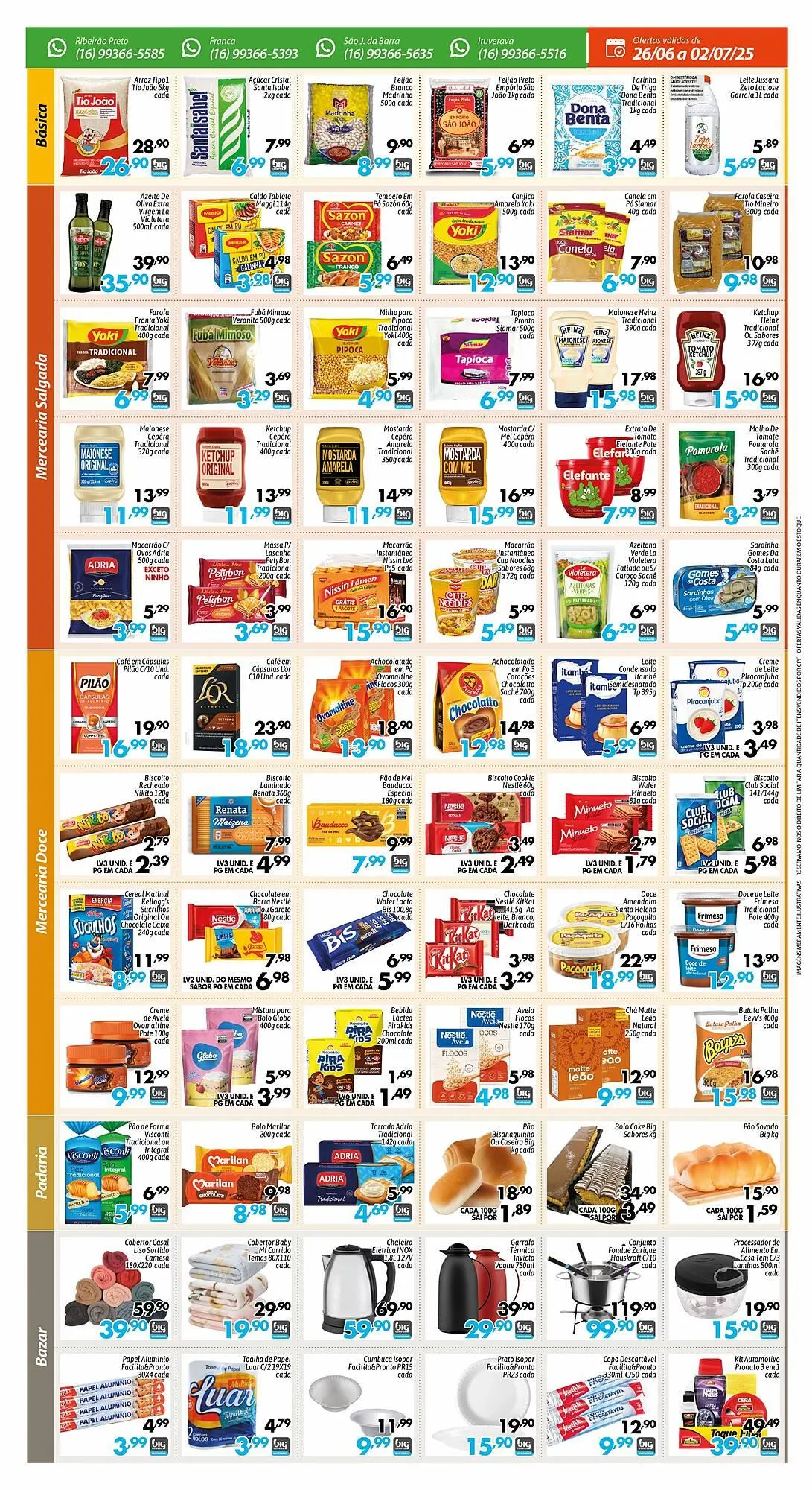 Encarte de Catálogo Supermercados Big Compra 26 de junho até 29 de junho 2025 - Pagina 2