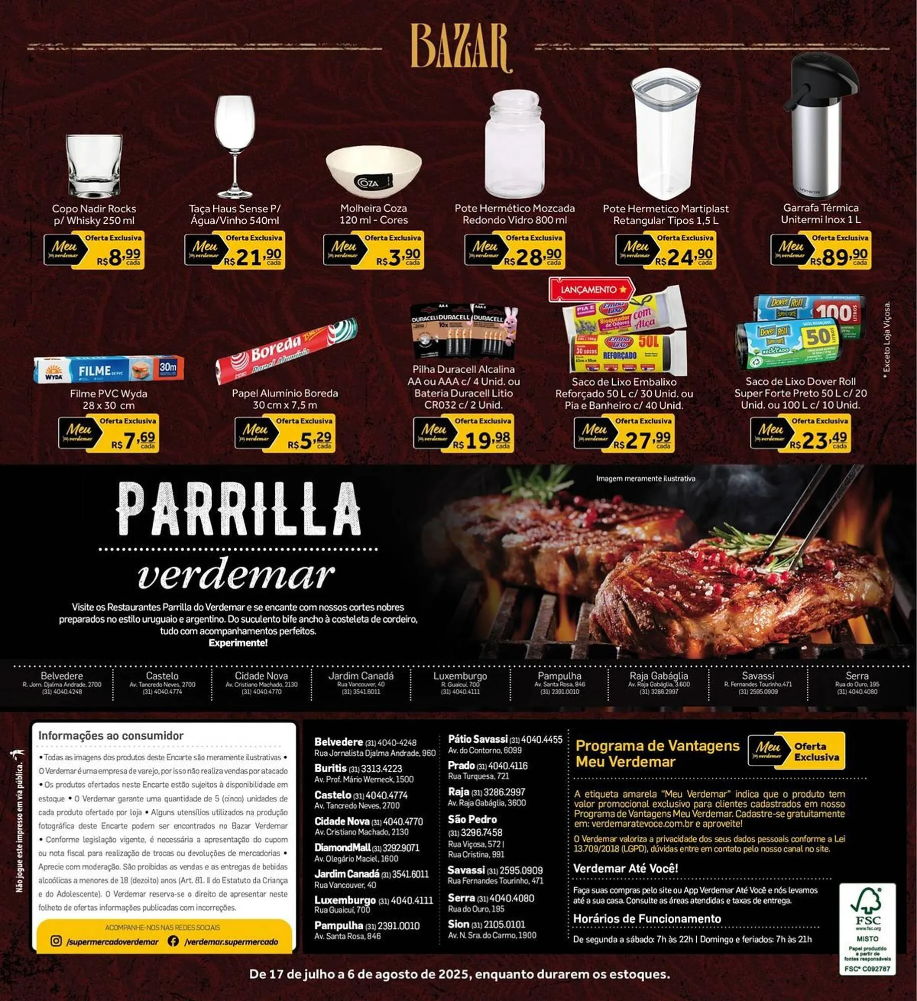 Encarte de Catálogo Verdemar Supermercado 30 de julho até 6 de agosto 2025 - Pagina 36