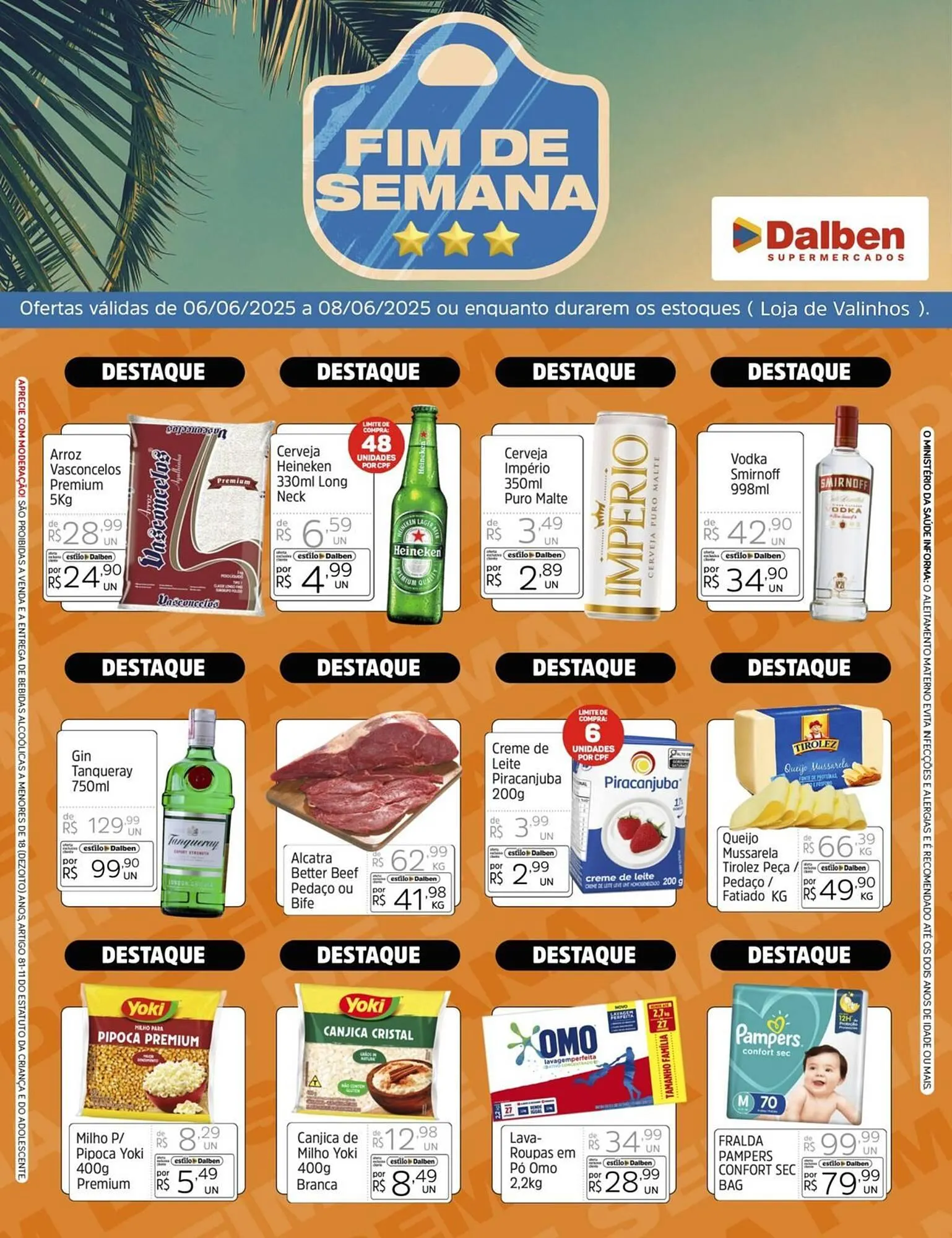 Encarte de Catálogo Supermercado Dalben 6 de junho até 8 de junho 2025 - Pagina 1