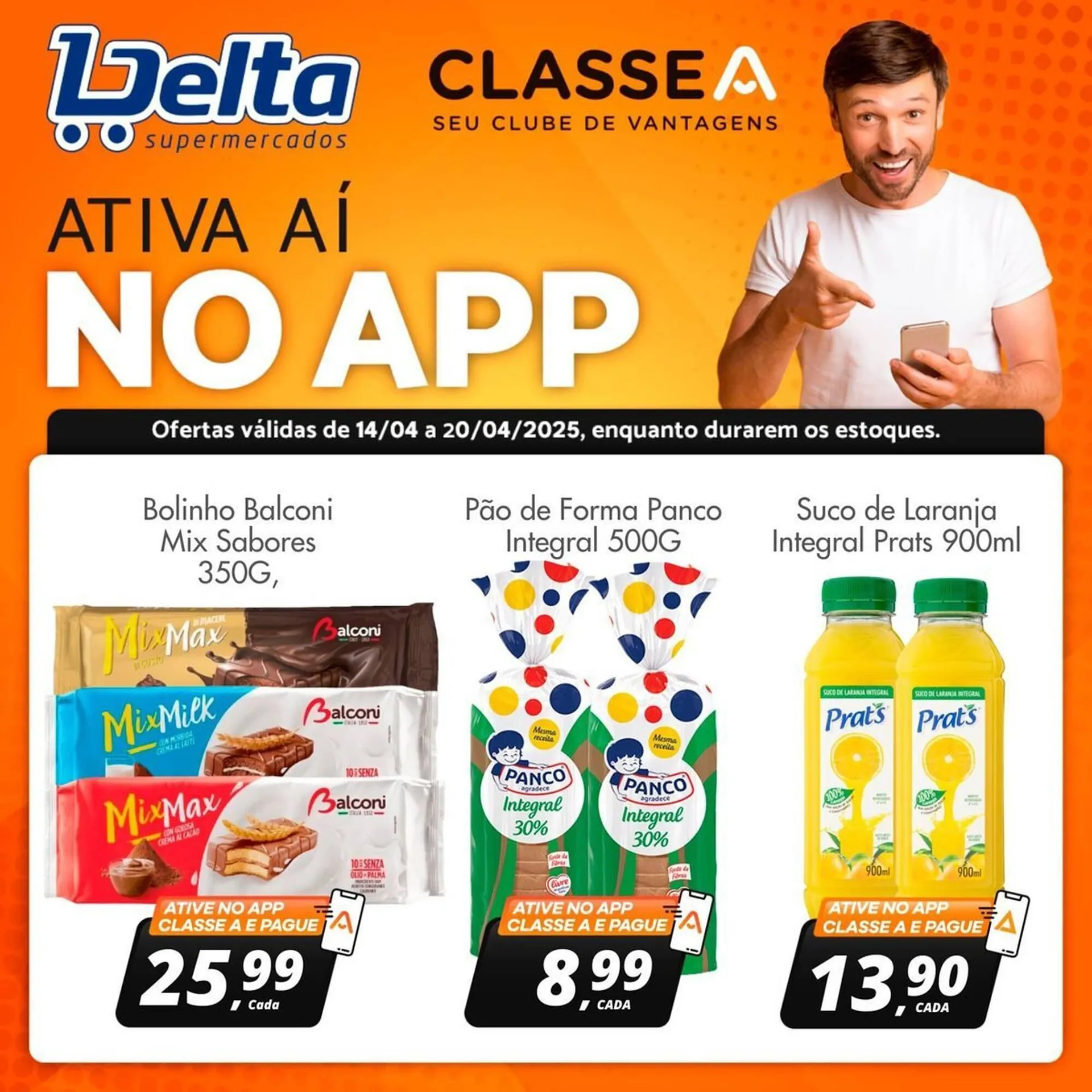 Encarte de Catálogo Delta Supermercados 14 de abril até 20 de abril 2025 - Pagina 1