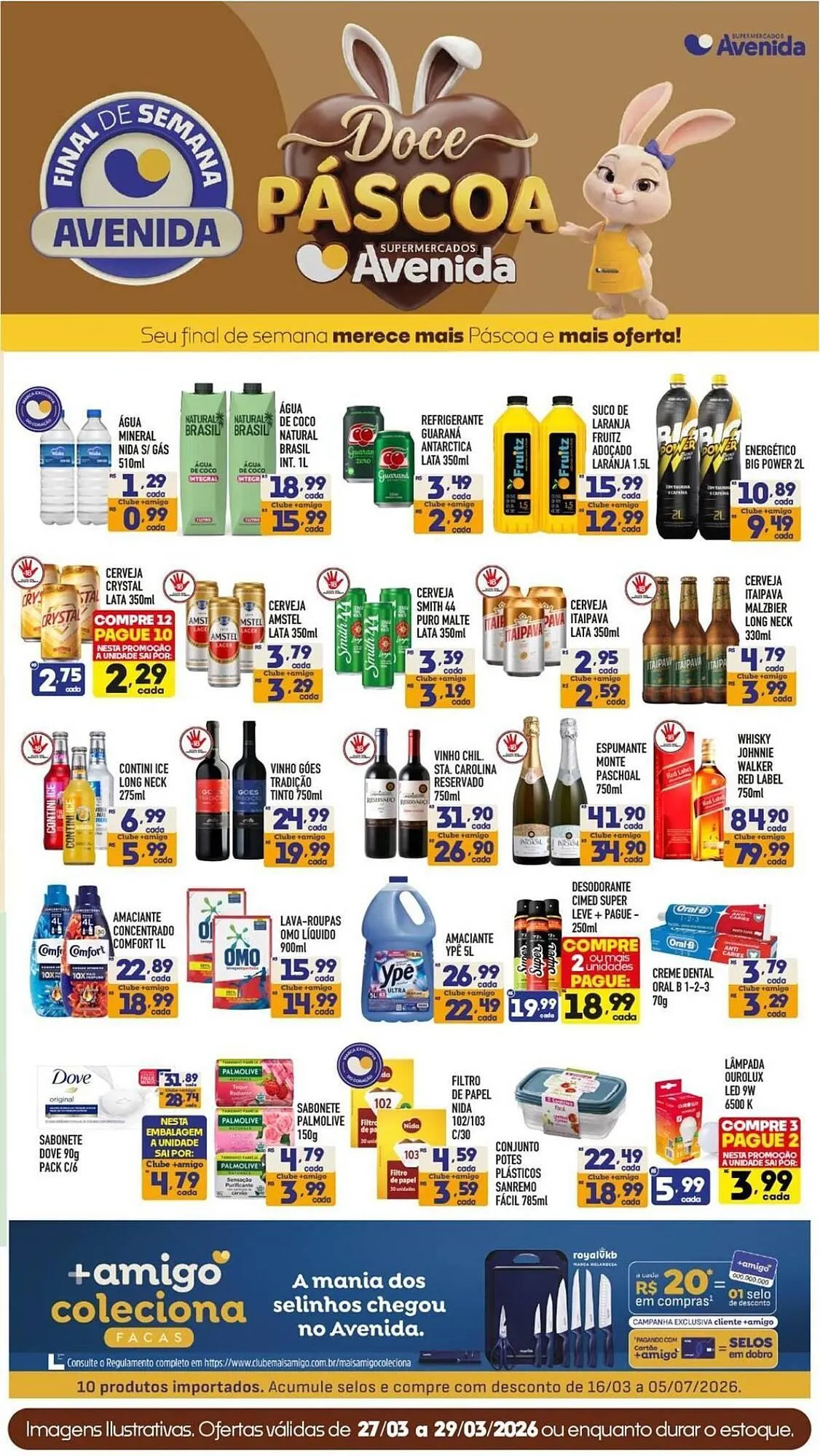 Encarte de Catálogo Supermercados Avenida 27 de março até 29 de março 2026 - Pagina 1