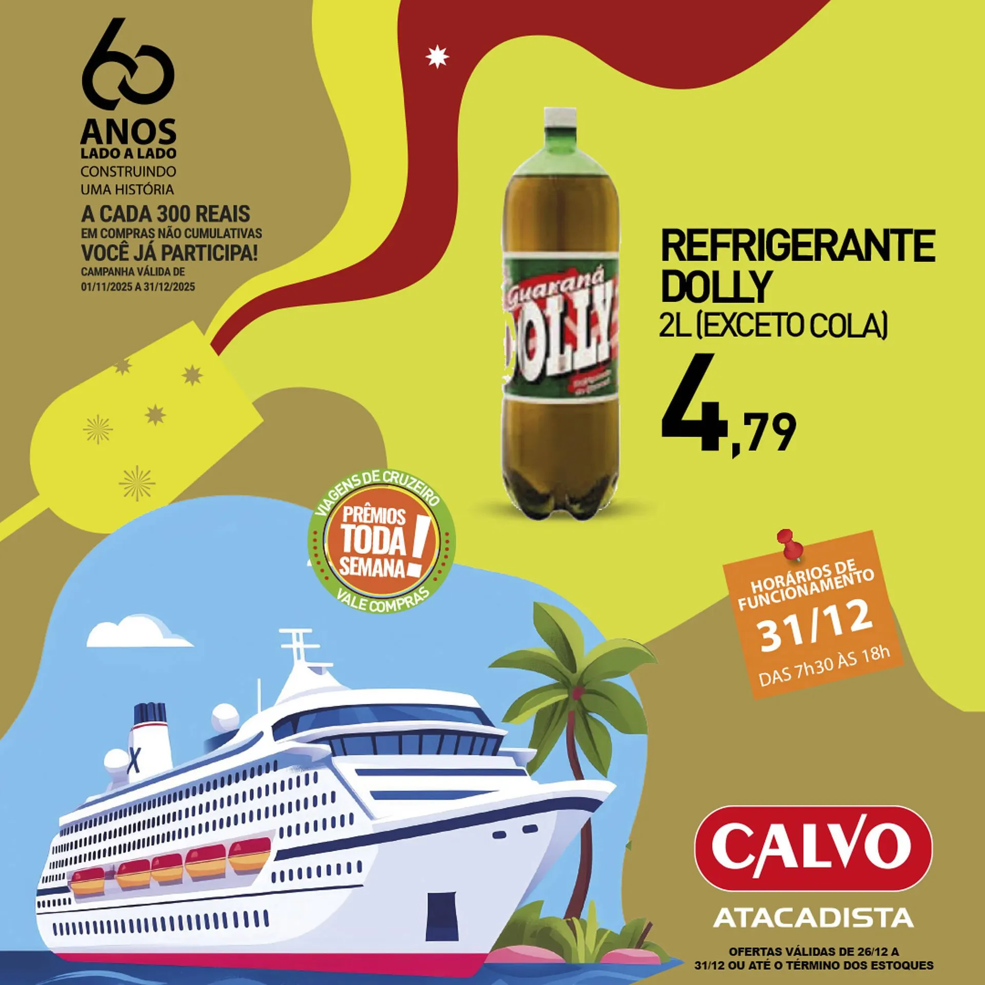 Encarte de Folheto Calvo Atacadista 26 de dezembro até 31 de dezembro 2025 - Pagina 3