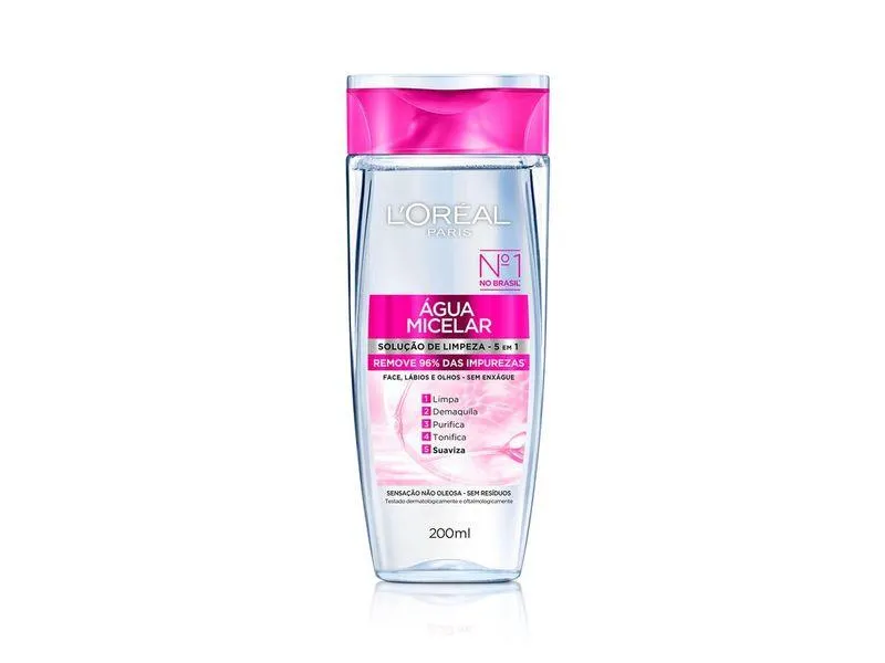 Água Micelar L'Oréal Paris Solução de Limpeza 5 em 1 200ml
