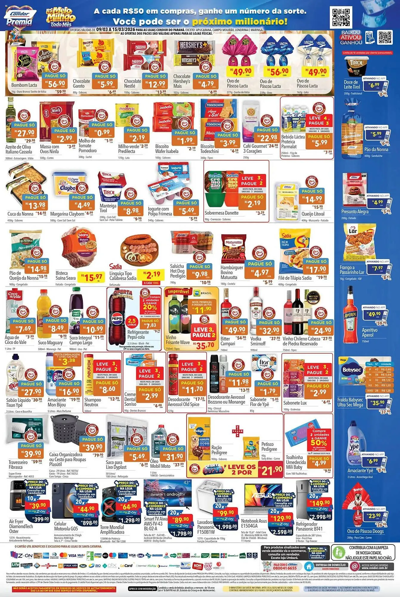 Encarte de Catálogo Supermercados Condor 9 de março até 16 de março 2026 - Pagina 2