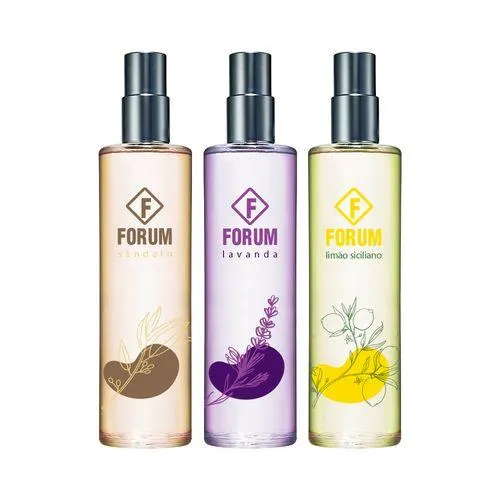 Kit Aromaterapia (Forum Lavanda 150ml + Forum Sândalo 150ml + Forum limão siciliano 150ml)