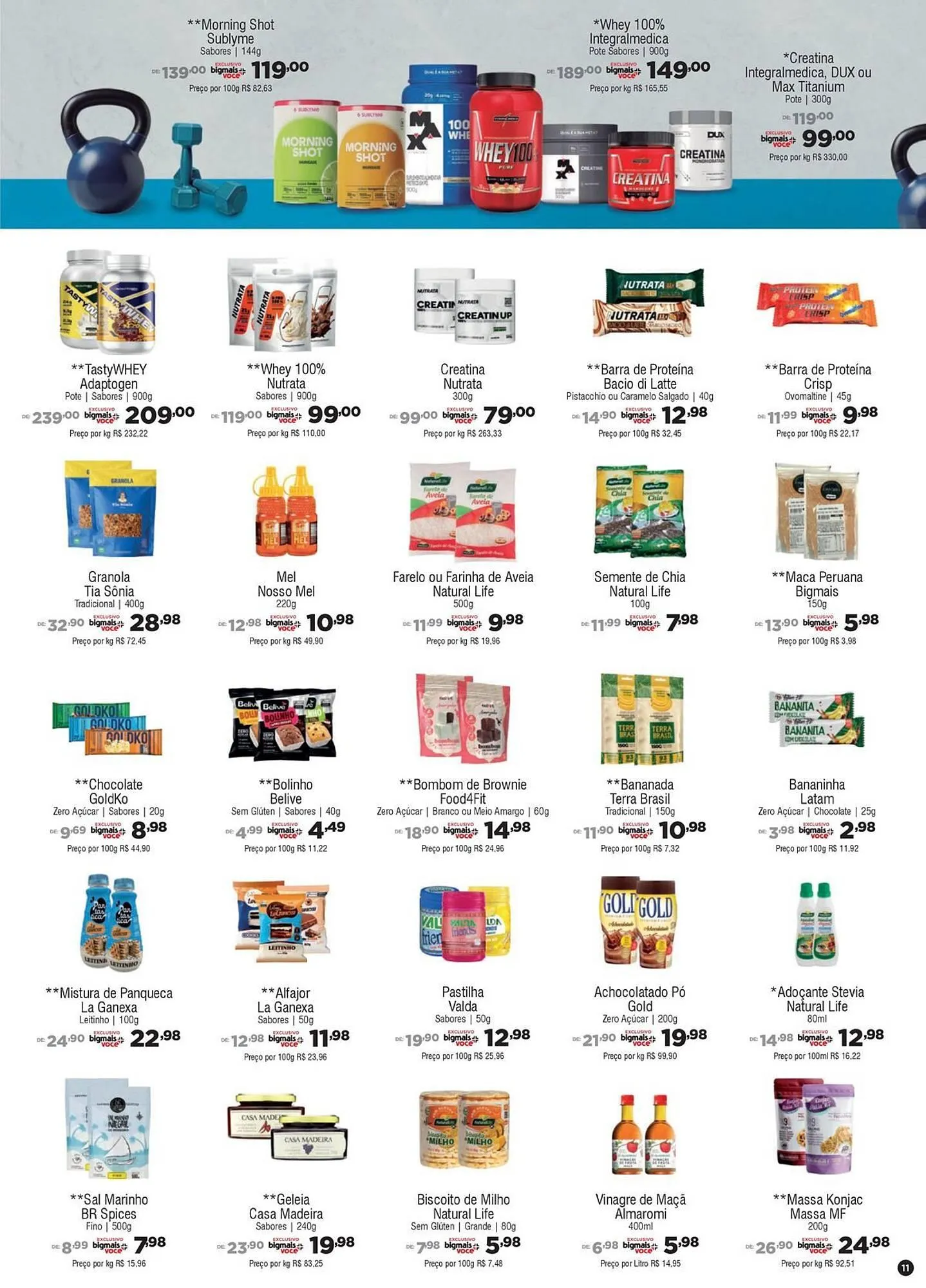 Encarte de Catálogo Big Mais Supermercados 7 de janeiro até 27 de janeiro 2026 - Pagina 11