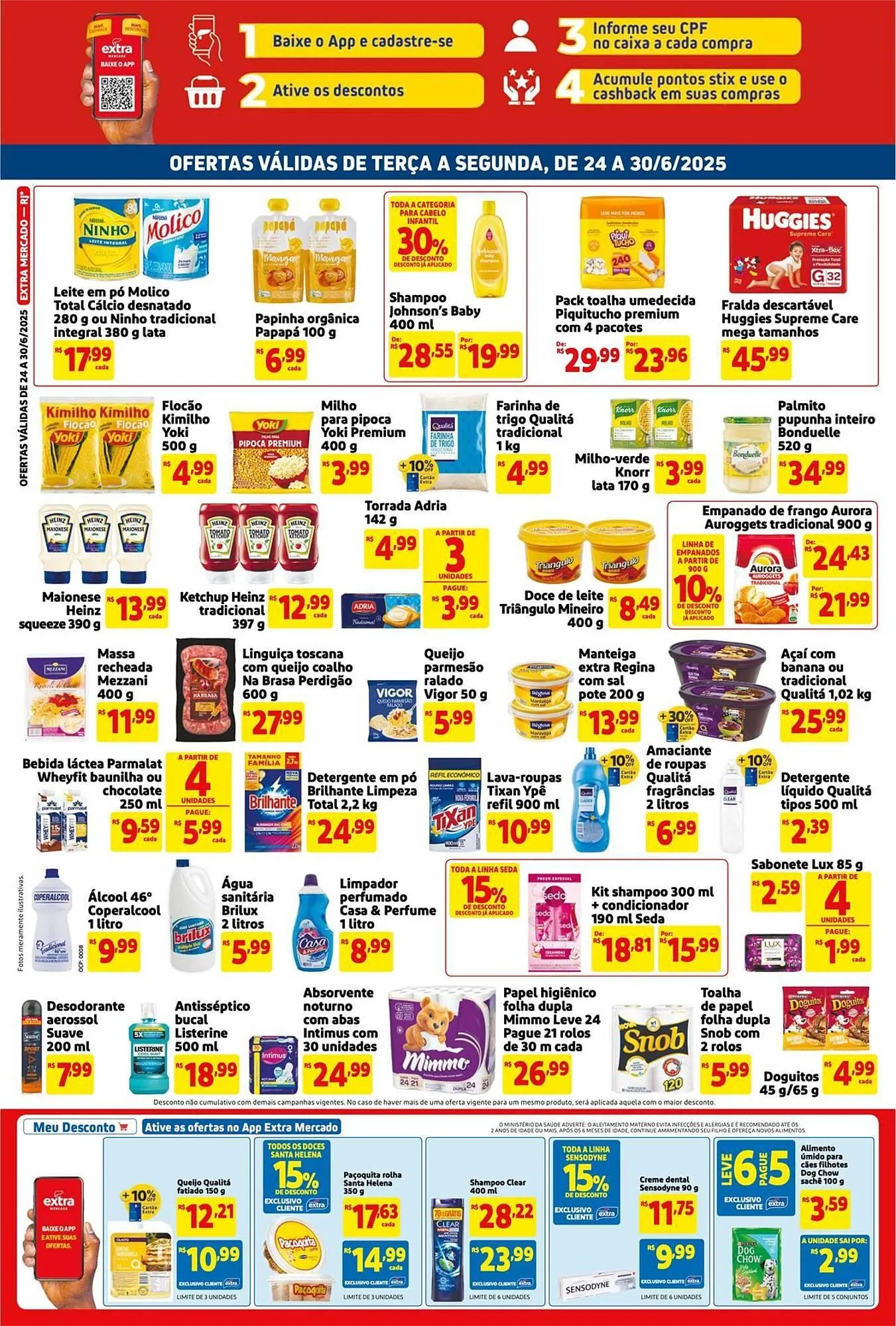 Encarte de Catálogo Mercado Extra 24 de junho até 30 de junho 2025 - Pagina 2