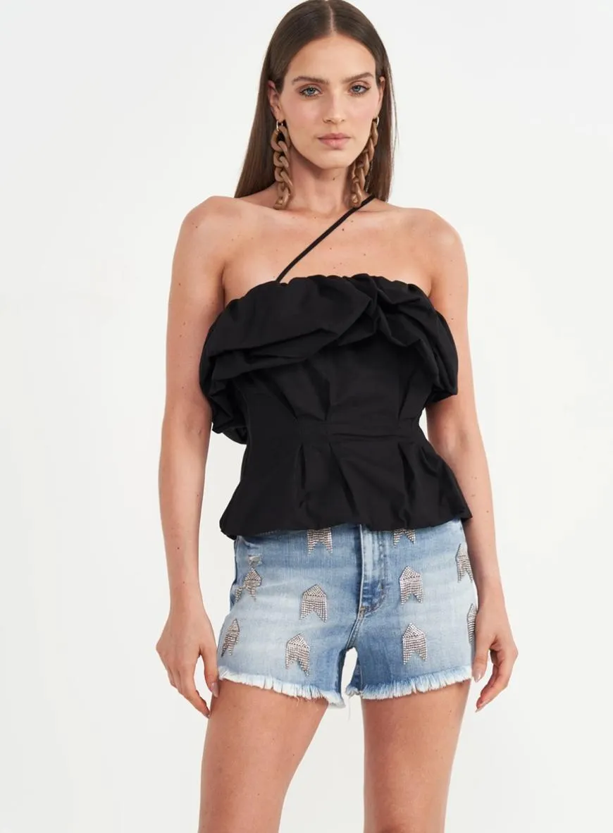 Blusa Balonê Com Alça