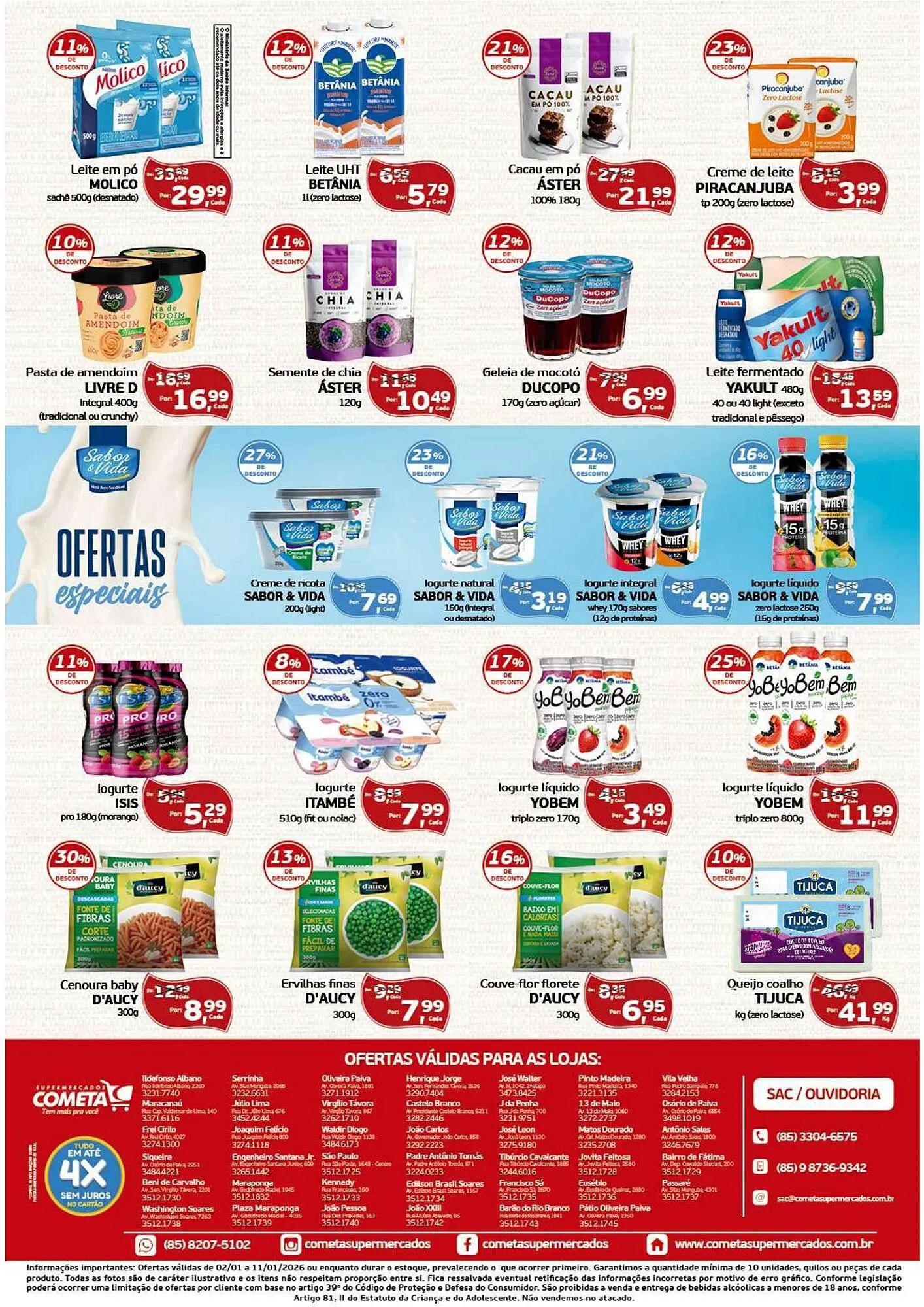Encarte de Encarte Cometa Supermercados 2 de janeiro até 11 de janeiro 2026 - Pagina 2