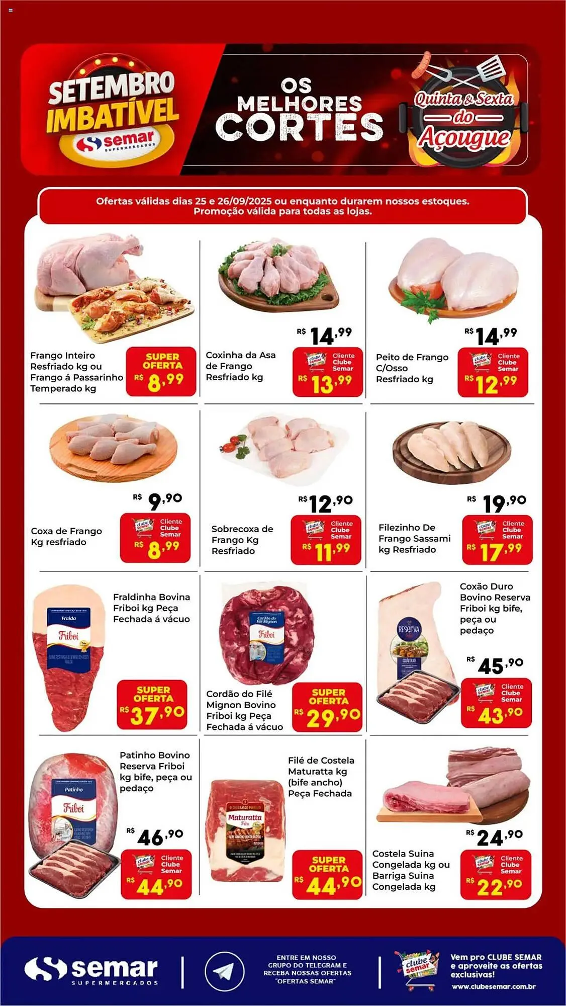 Encarte de Folheto Semar Supermercado 25 de setembro até 26 de setembro 2025 - Pagina 1