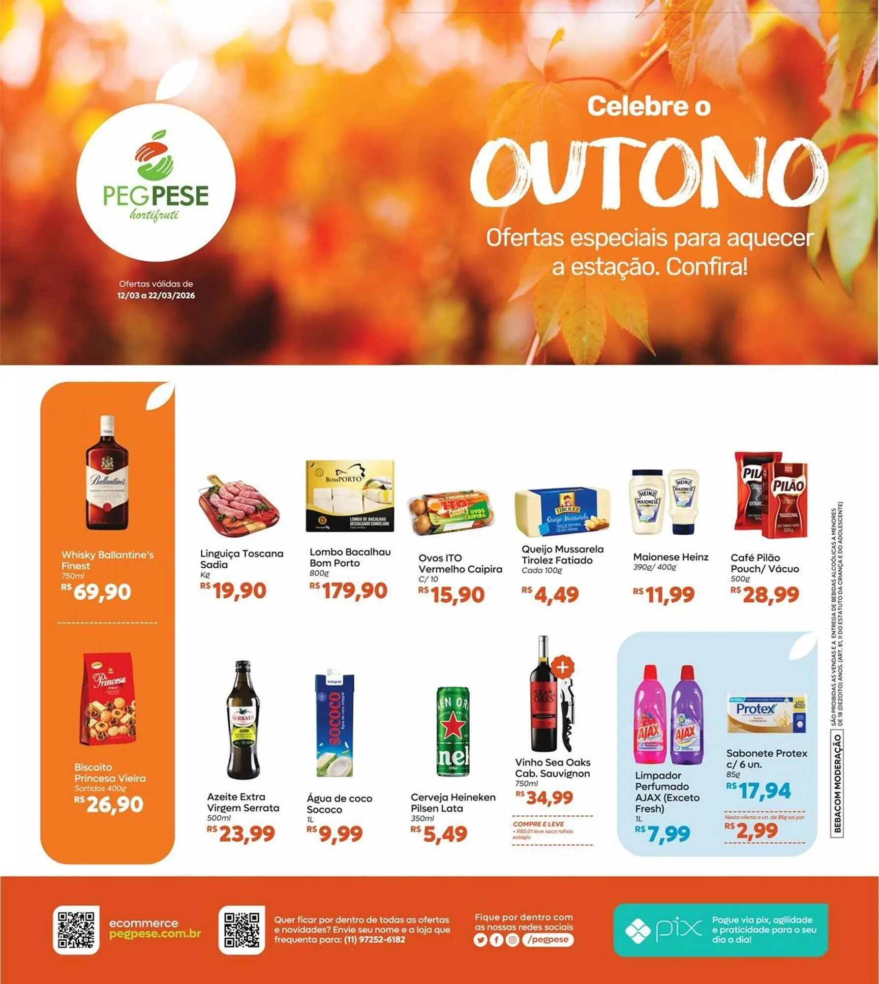 Encarte de Folheto Peg Pese 12 de março até 22 de março 2026 - Pagina 1