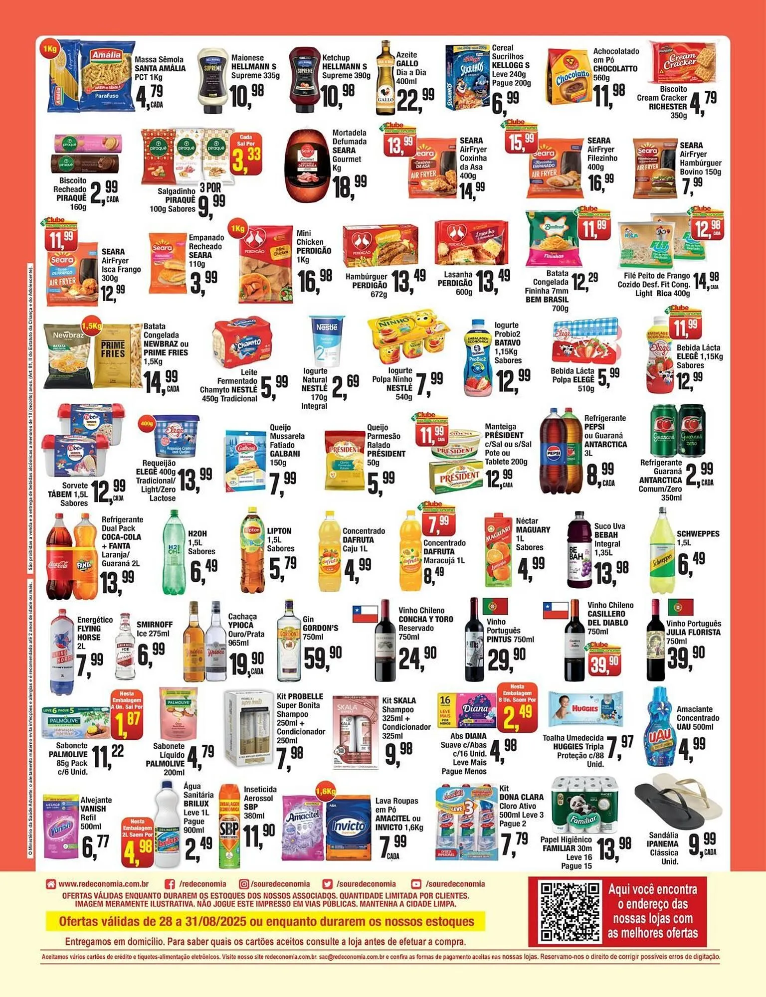 Encarte de Catálogo Rede Economia 28 de agosto até 31 de agosto 2025 - Pagina 2
