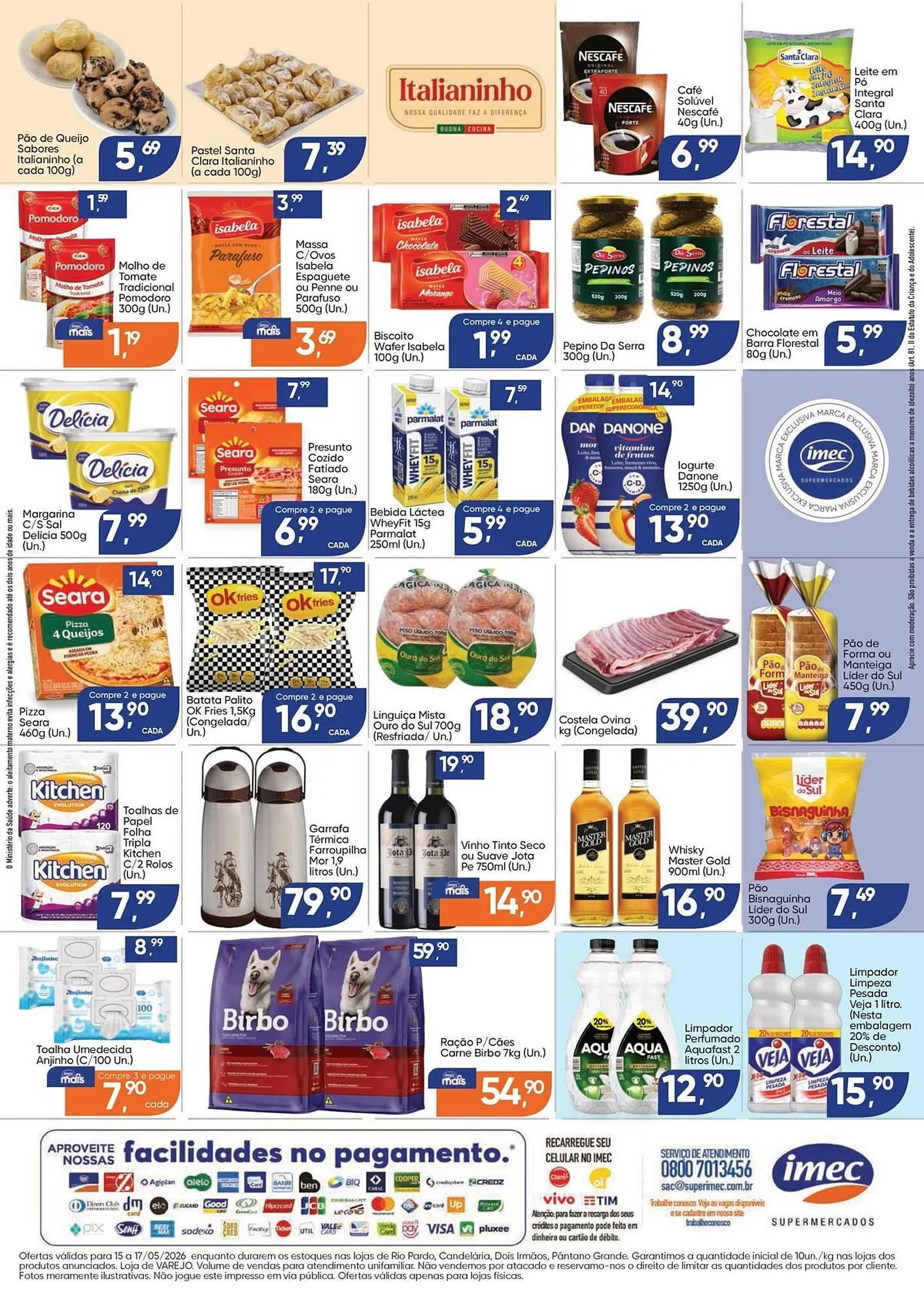 Encarte de Catálogo Imec Supermercados 15 de maio até 17 de maio 2026 - Pagina 2