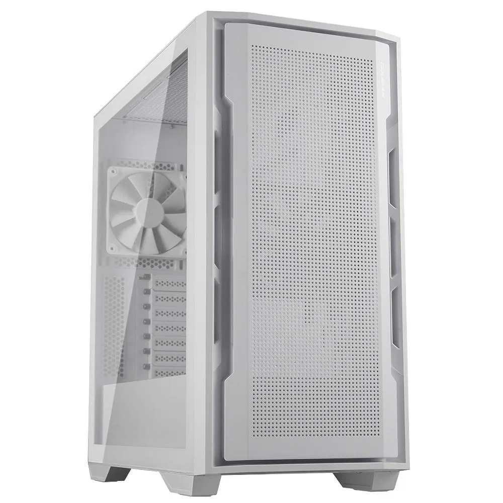 Gabinete Gamer Médio Torre Cougar Uniface White, Vidro Temperado, 385C780.0006