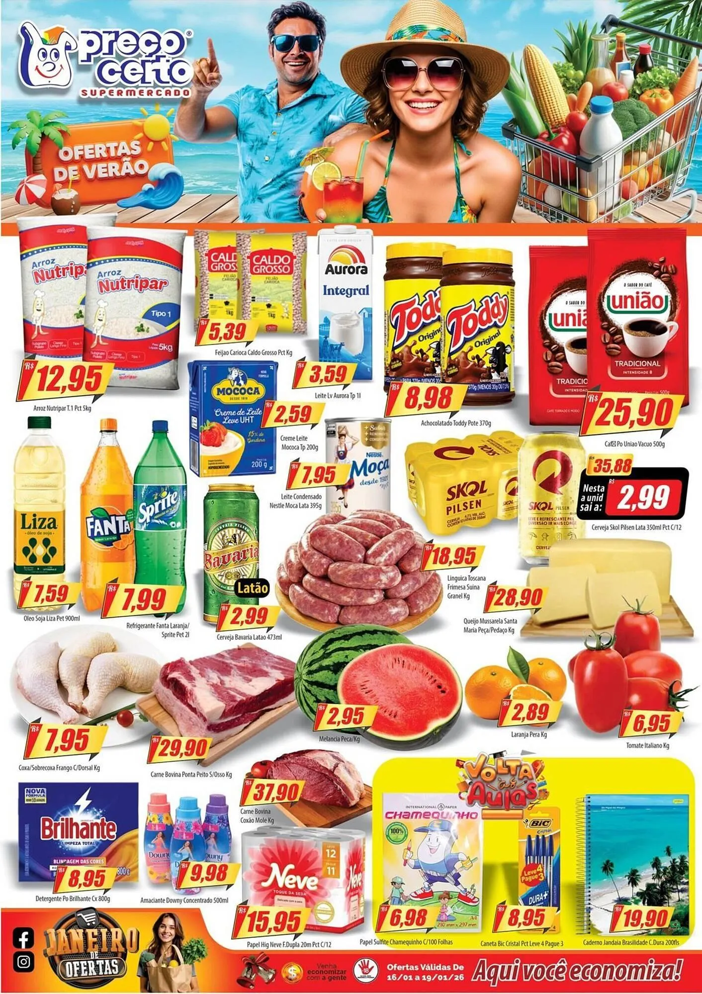 Encarte de Catálogo Preço Certo 16 de janeiro até 19 de janeiro 2026 - Pagina 1