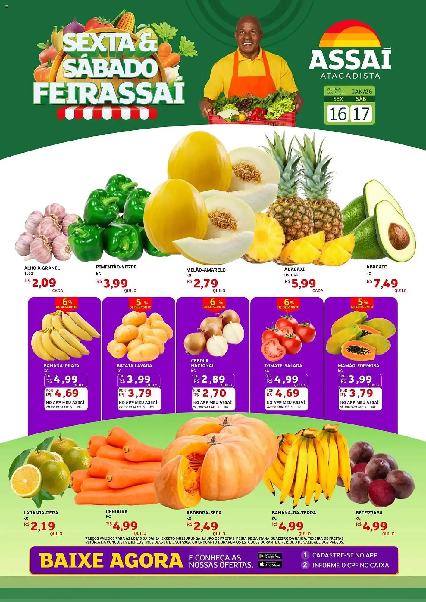 Encarte de Encarte Assaí Atacadista 16 de janeiro até 17 de janeiro 2026 - Pagina 1