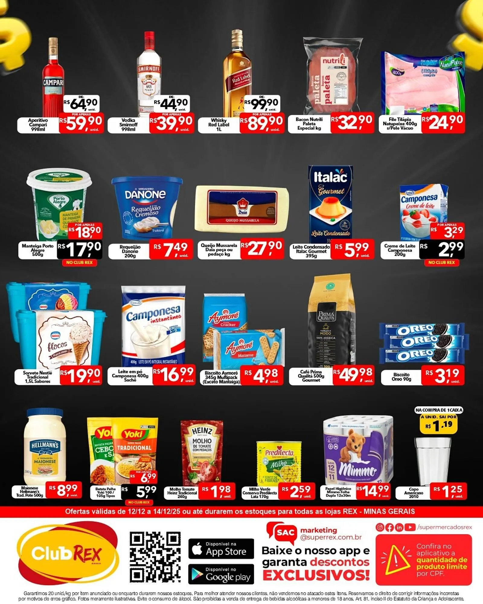 Encarte de Catálogo Supermercados Rex 12 de dezembro até 14 de dezembro 2025 - Pagina 2