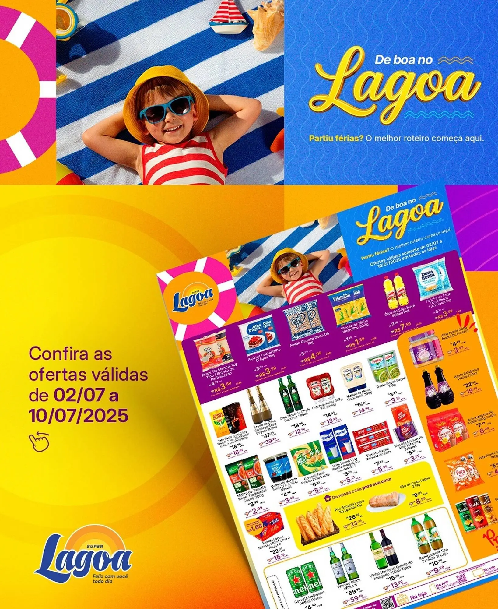 Encarte de Catálogo Super Lagoa 1 de julho até 10 de julho 2025 - Pagina 1