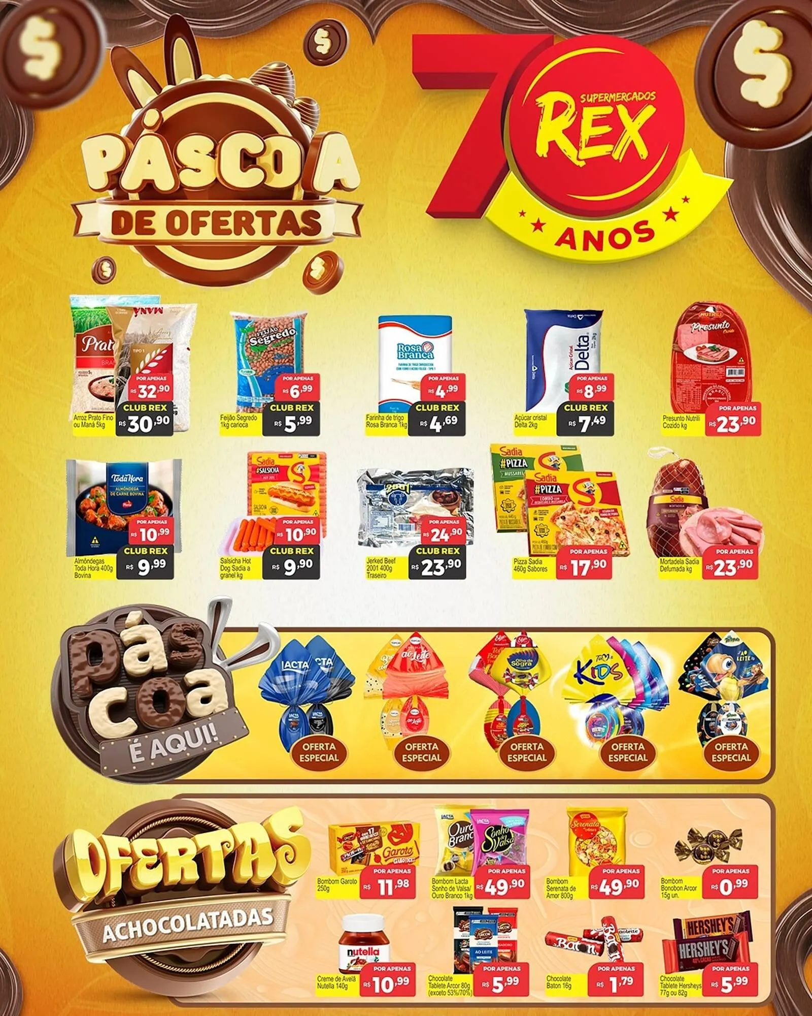 Encarte de Catálogo Supermercados Rex 3 de abril até 16 de abril 2025 - Pagina 1