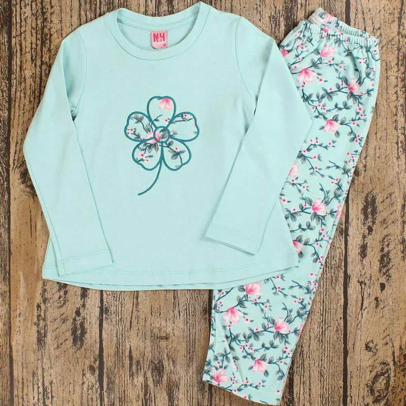 Pijama Plush Floral - 295