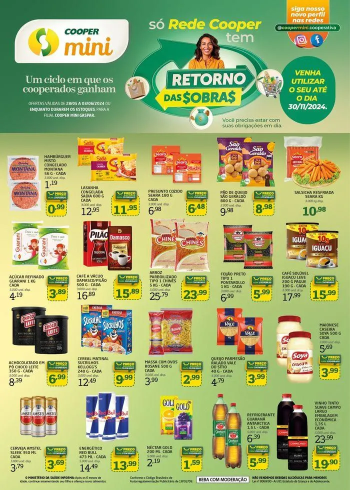 Encarte de Mini Semanal Cooper 28 de maio até 3 de junho 2024 - Pagina 1