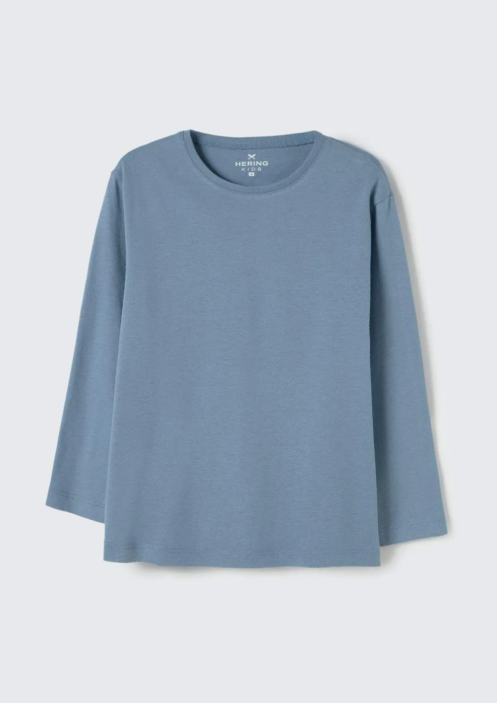 Camiseta Básica Infantil Menino Toddler Manga Longa - Azul