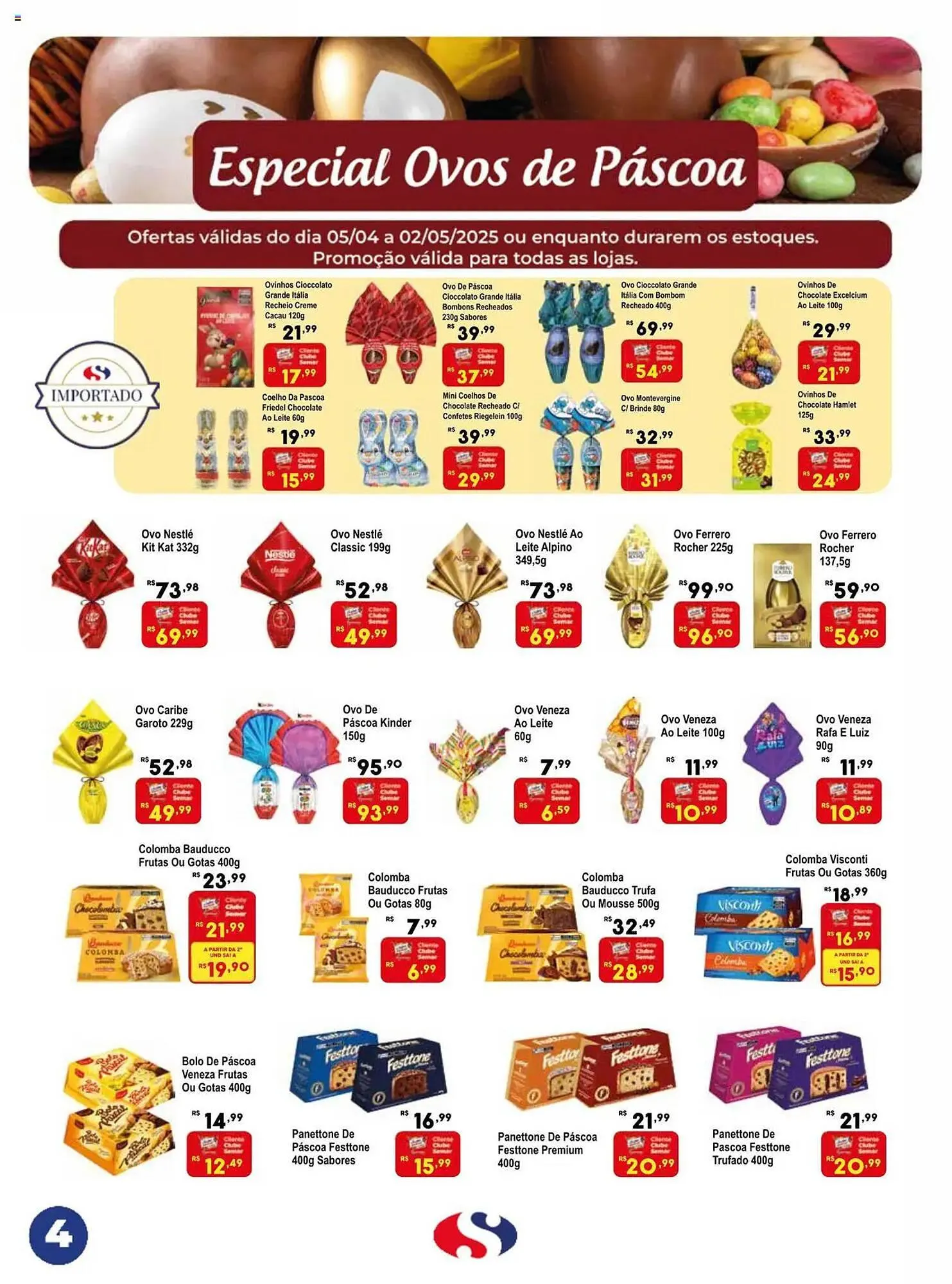 Encarte de Catálogo Semar Supermercado 5 de abril até 2 de maio 2025 - Pagina 4