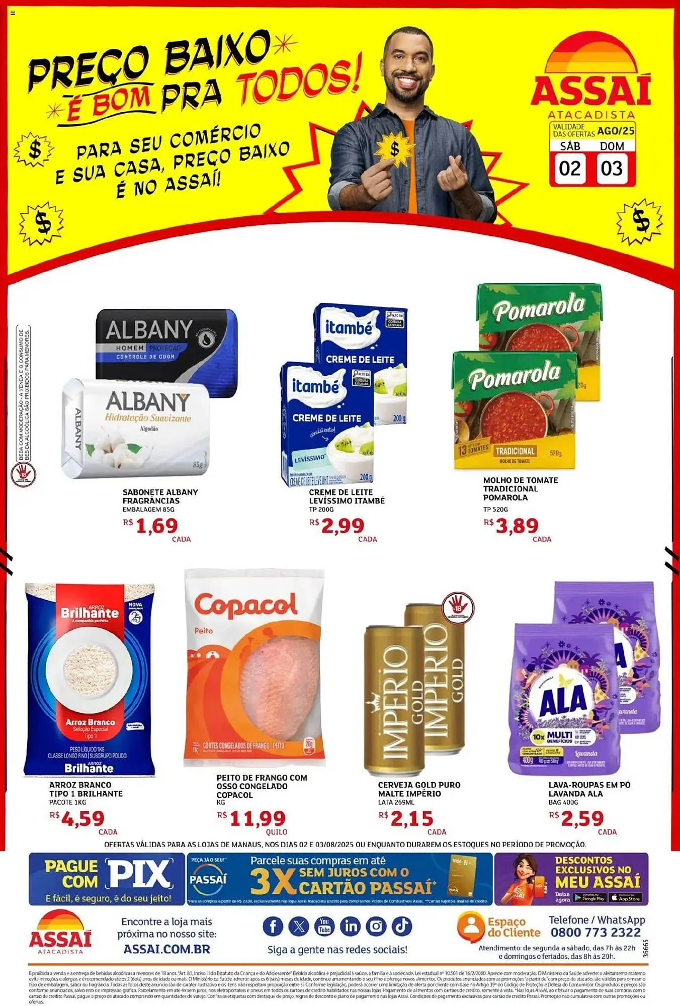 Encarte de Catálogo Assaí Atacadista 2 de agosto até 3 de agosto 2025 - Pagina 1