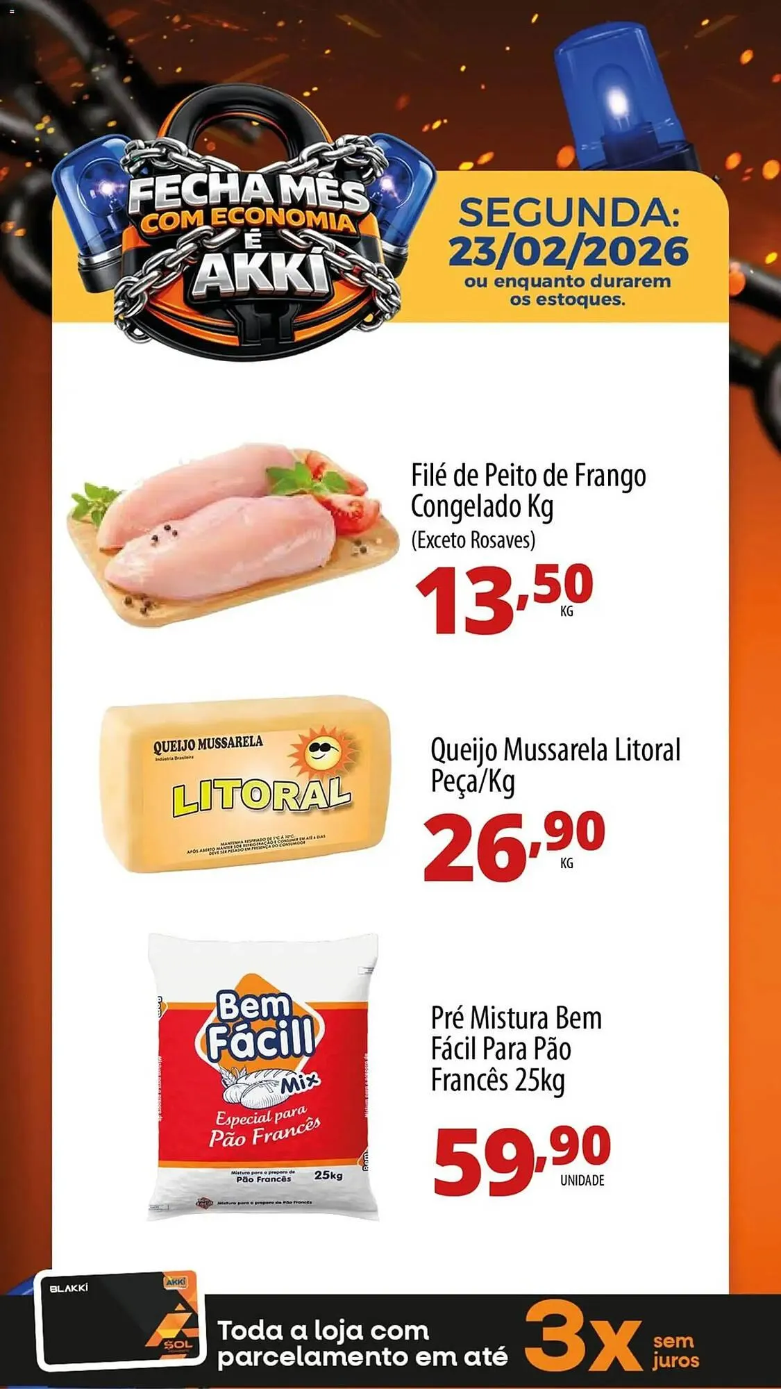 Encarte de Folheto Akki Atacadista 23 de fevereiro até 23 de fevereiro 2026 - Pagina 1