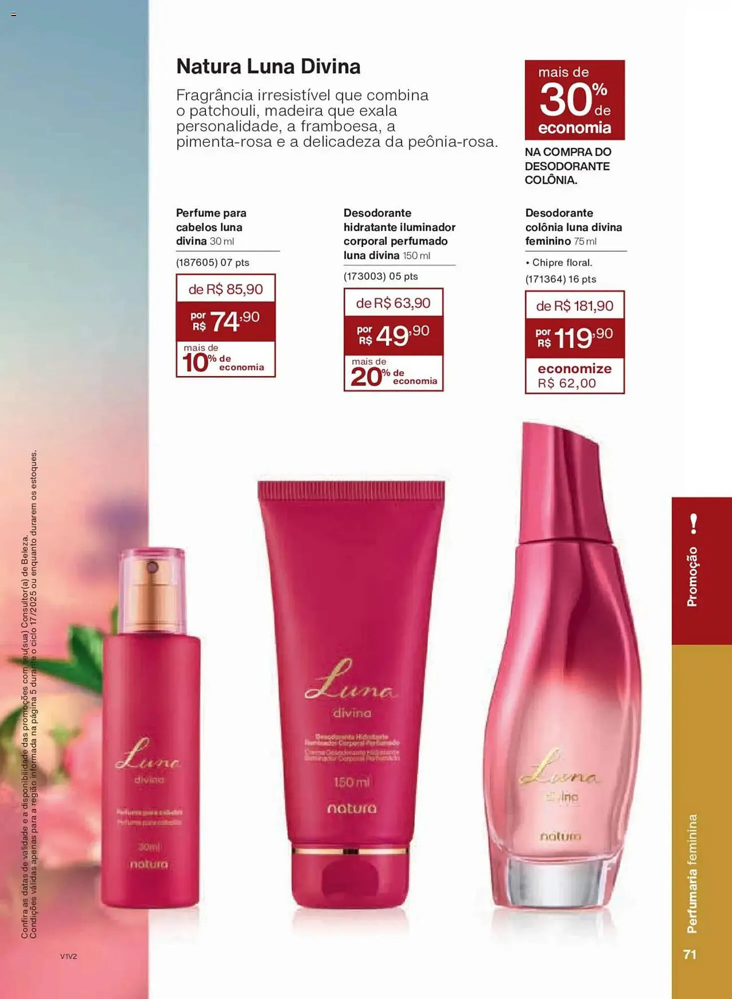 Encarte de Catálogo Natura 14 de outubro até 4 de novembro 2025 - Pagina 71