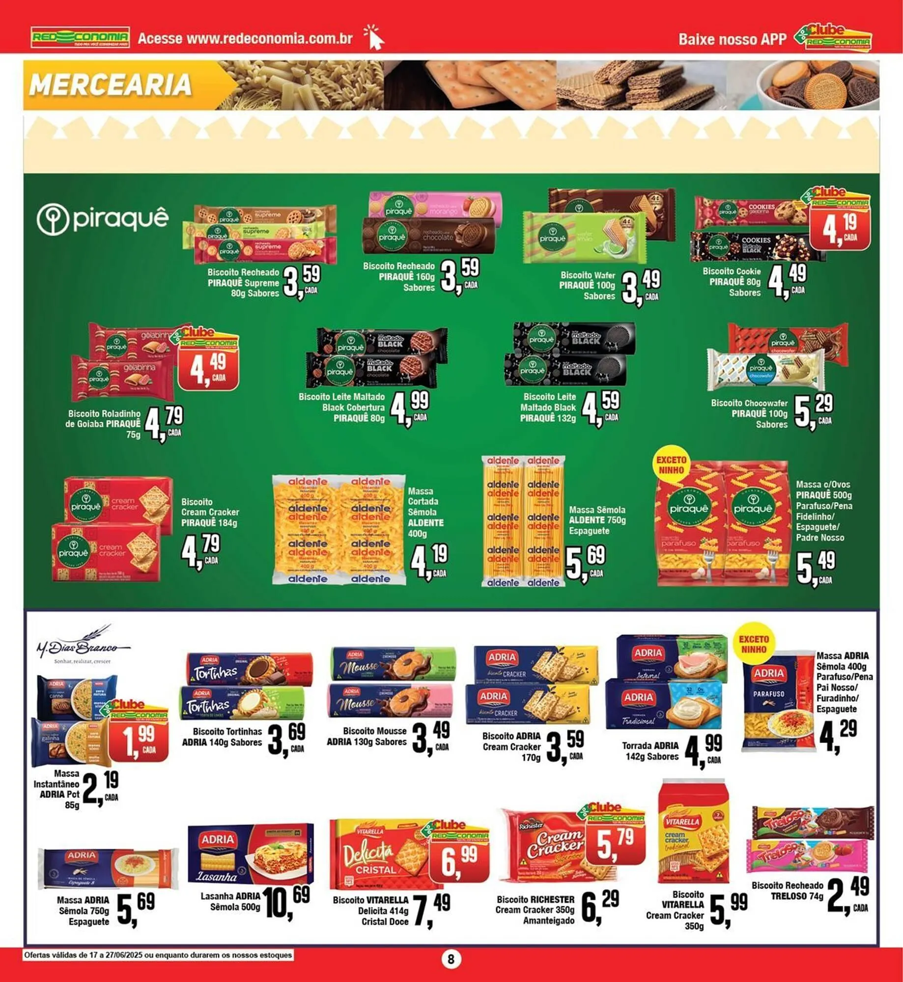 Encarte de Catálogo Rede Economia 27 de junho até 29 de junho 2025 - Pagina 8