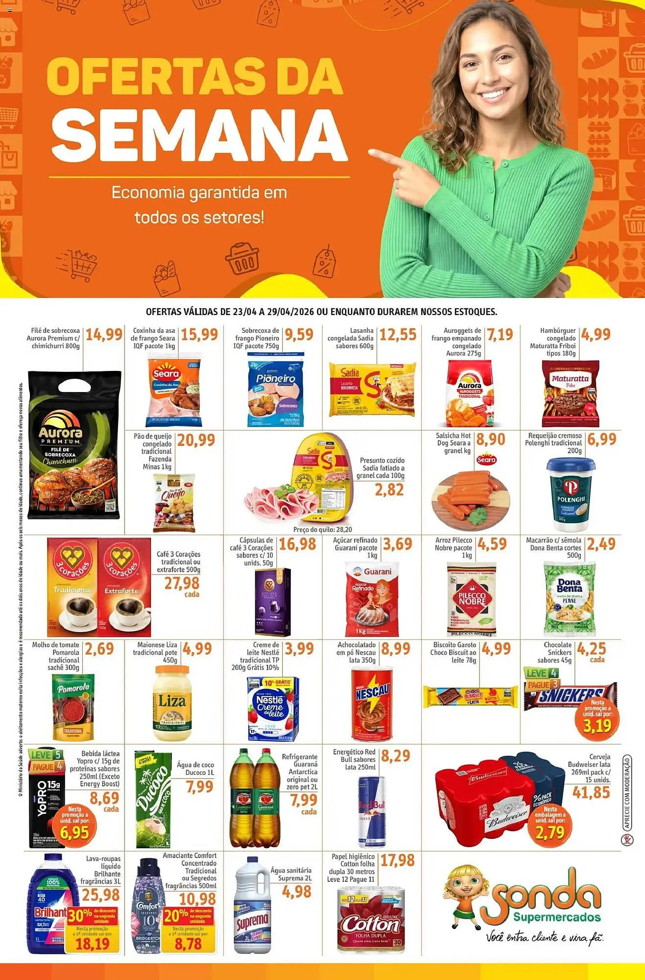 Encarte de Folheto Sonda 23 de abril até 29 de abril 2026 - Pagina 1