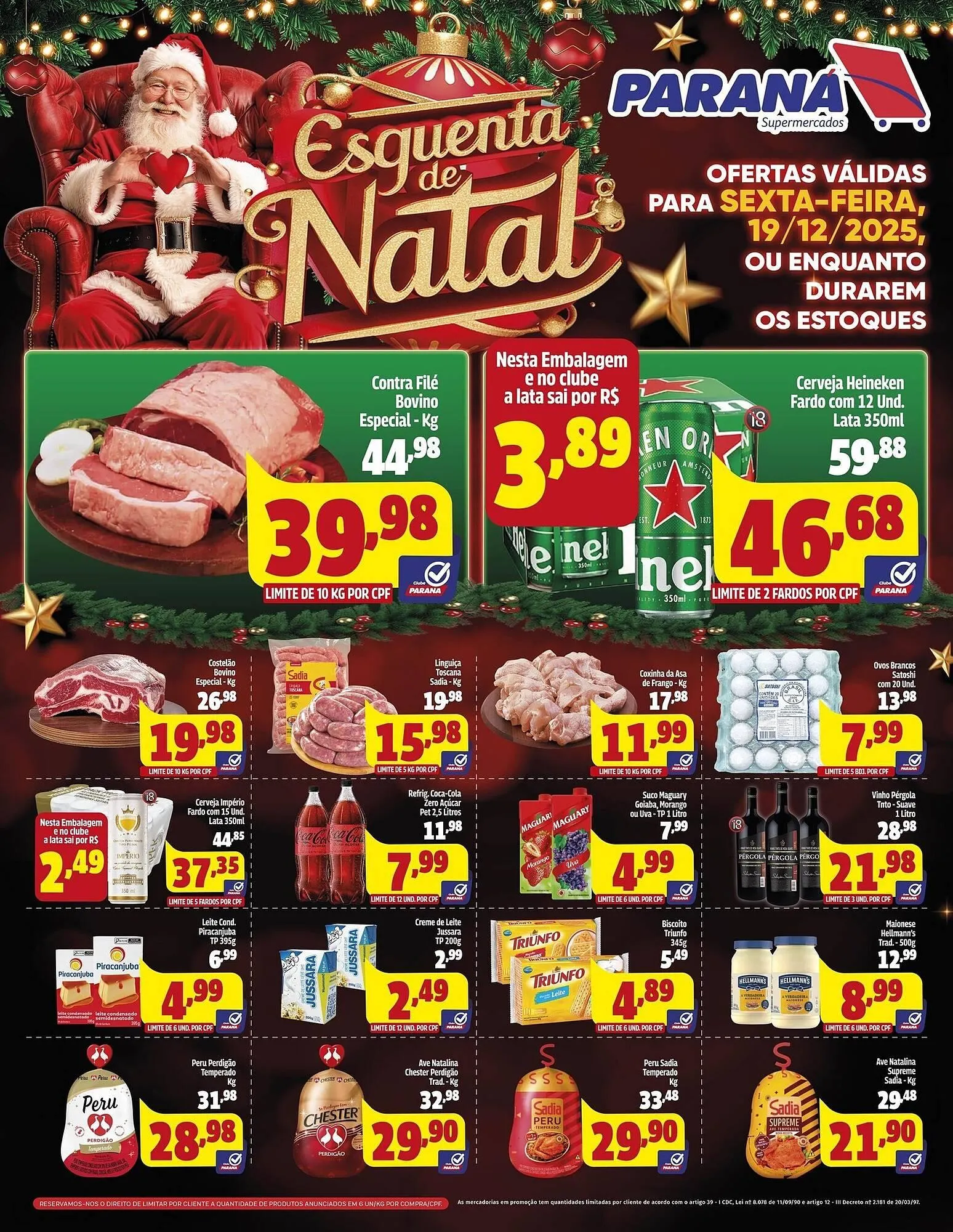 Encarte de Folheto Supermercado Paraná 19 de dezembro até 19 de dezembro 2025 - Pagina 1