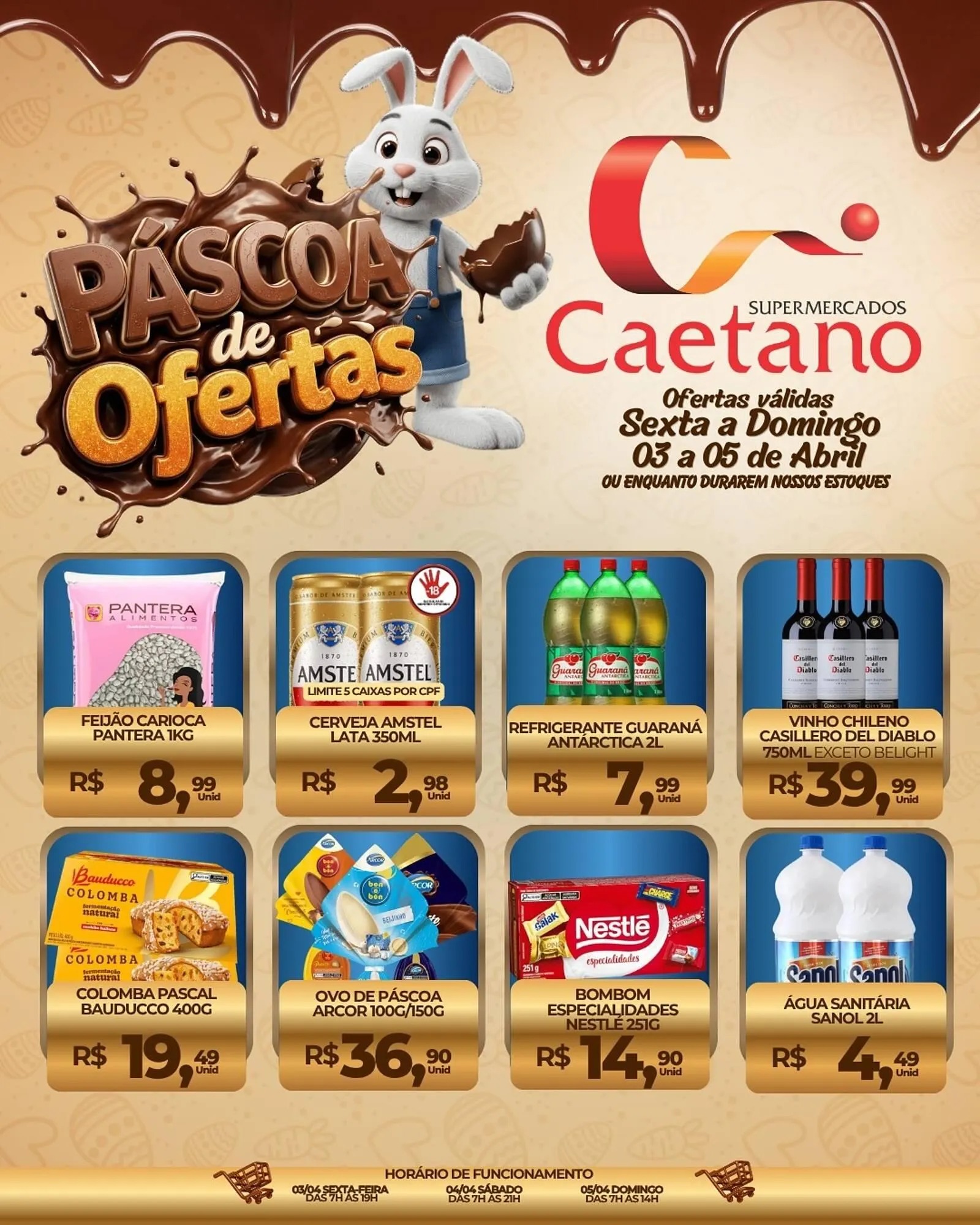 Encarte de Catálogo Supermercados Caetano 3 de abril até 5 de abril 2026 - Pagina 2