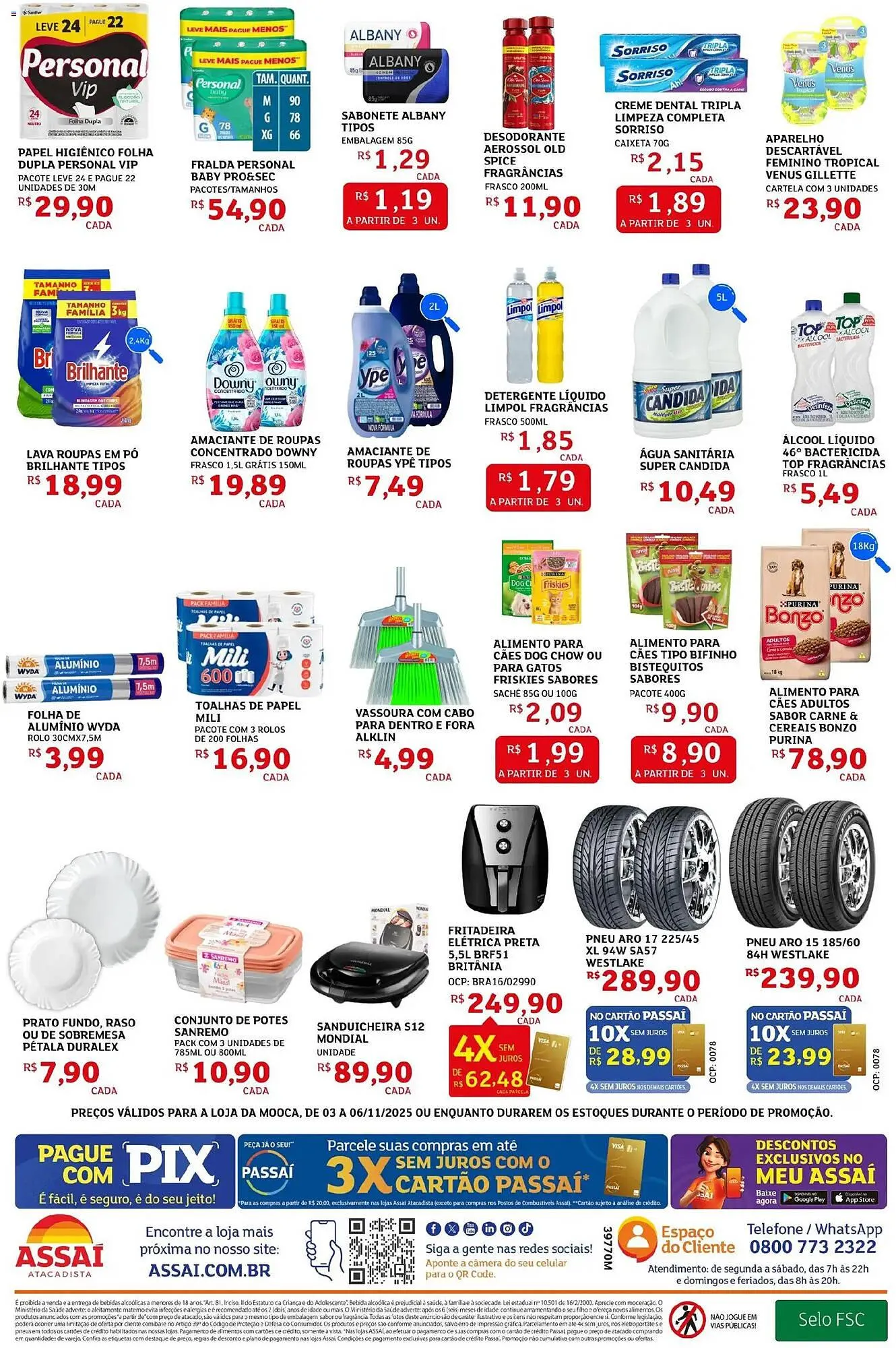 Encarte de Encarte Assaí Atacadista 3 de novembro até 6 de novembro 2025 - Pagina 4