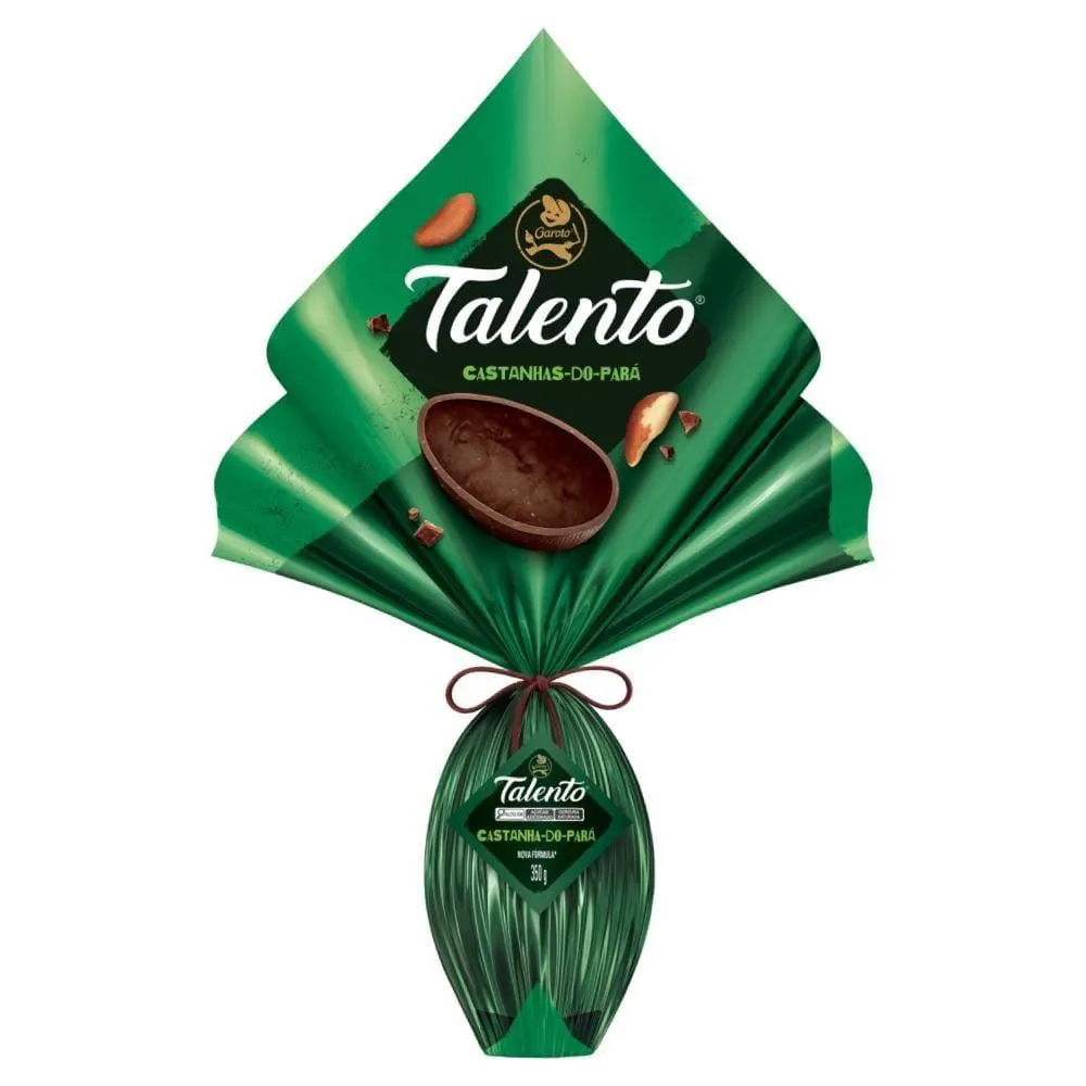 Ovo De Páscoa Talento Castanha Do Pará Garoto - 350g