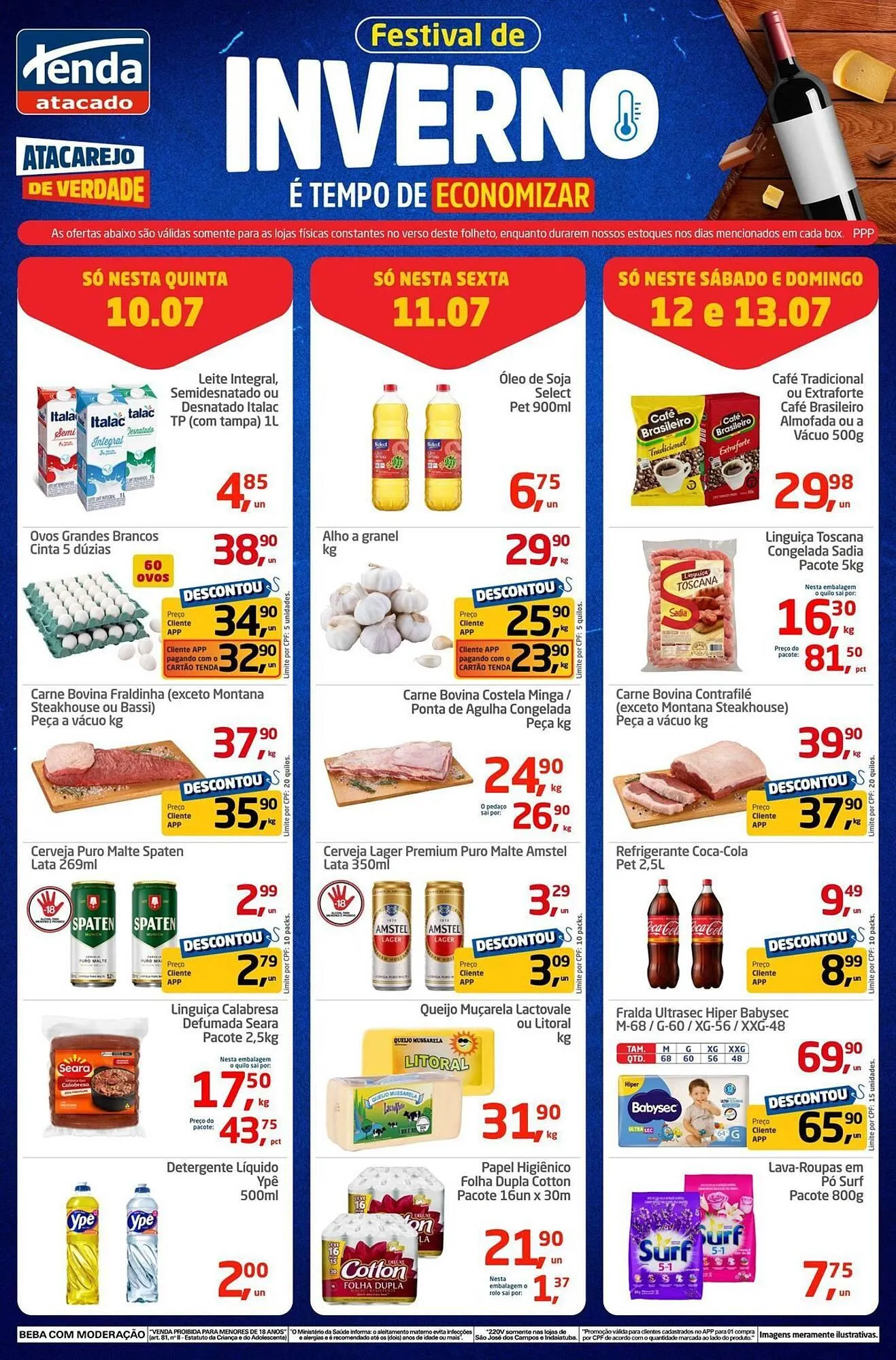 Encarte de Catálogo Tenda Atacado 10 de julho até 13 de julho 2025 - Pagina 1