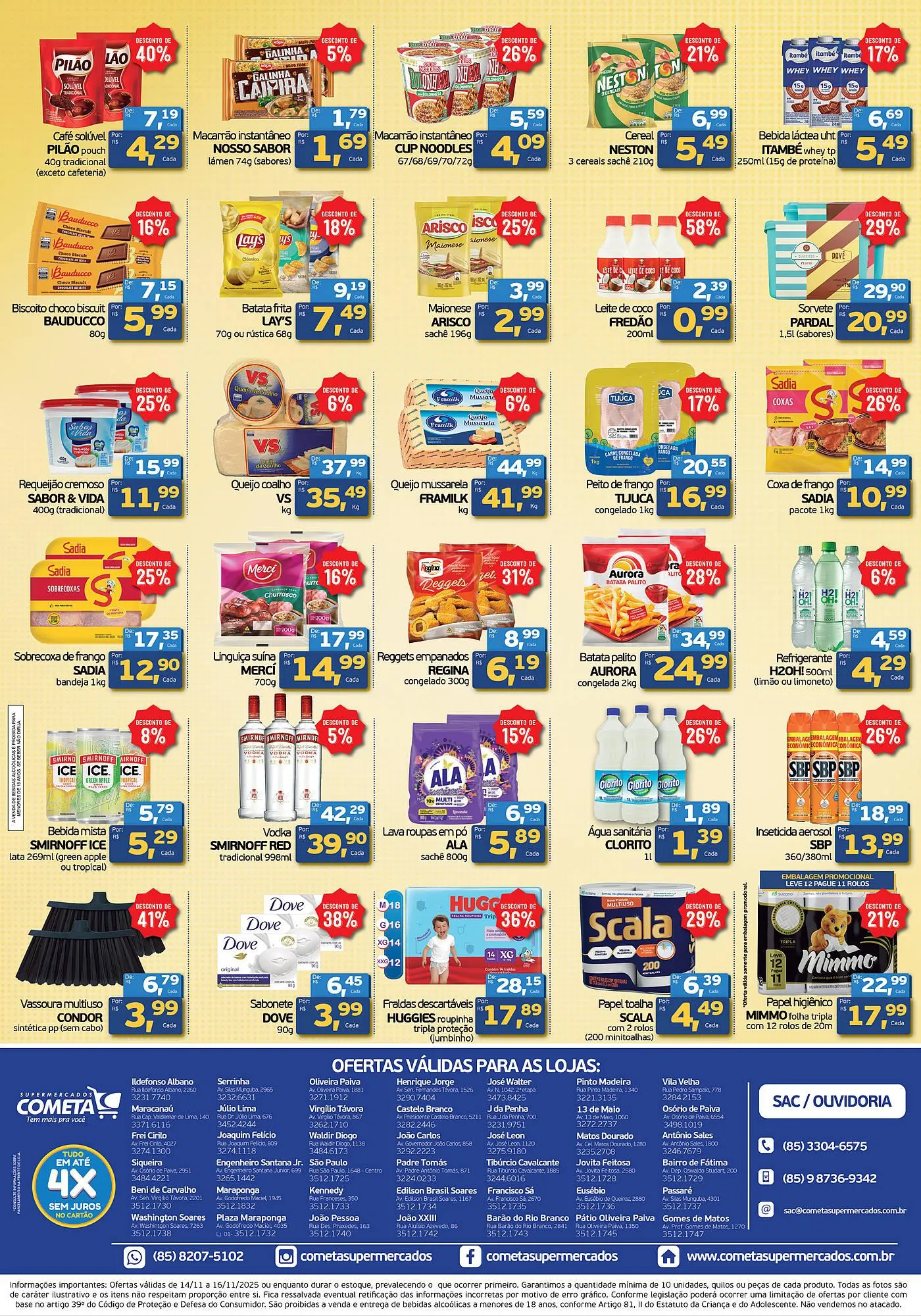 Encarte de Encarte Cometa Supermercados 14 de novembro até 16 de novembro 2025 - Pagina 2