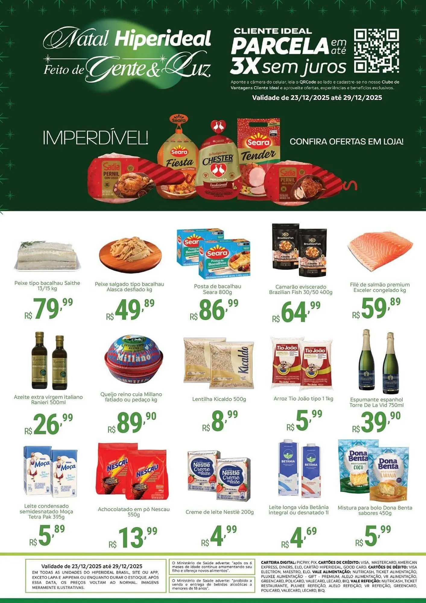 Encarte de Catálogo Hiperideal Supermercados 23 de dezembro até 29 de dezembro 2025 - Pagina 1