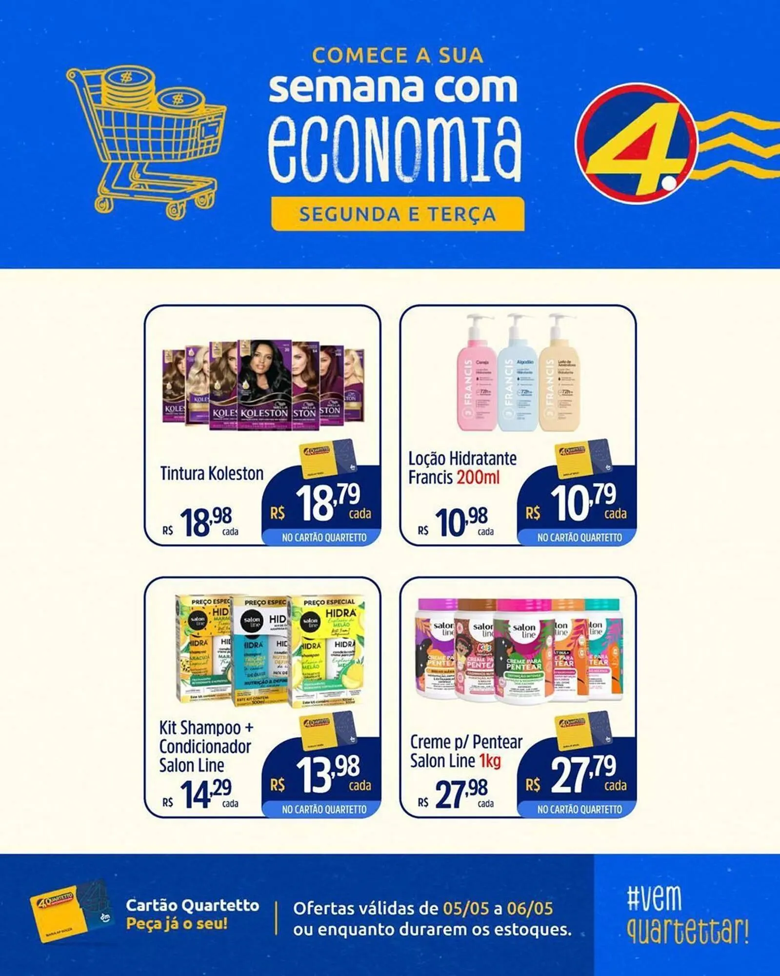 Encarte de Catálogo Quartetto Supermercados 5 de maio até 11 de maio 2025 - Pagina 3