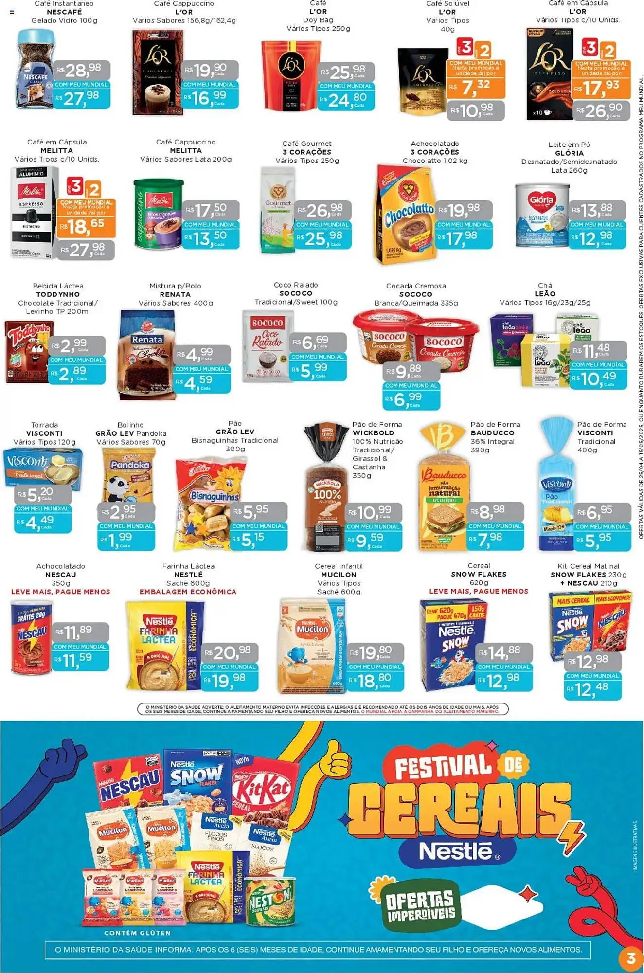 Encarte de Catálogo Supermercados Mundial 25 de abril até 15 de maio 2025 - Pagina 3