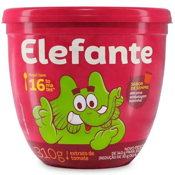 Extrato de Tomate Elefante 310g Pote