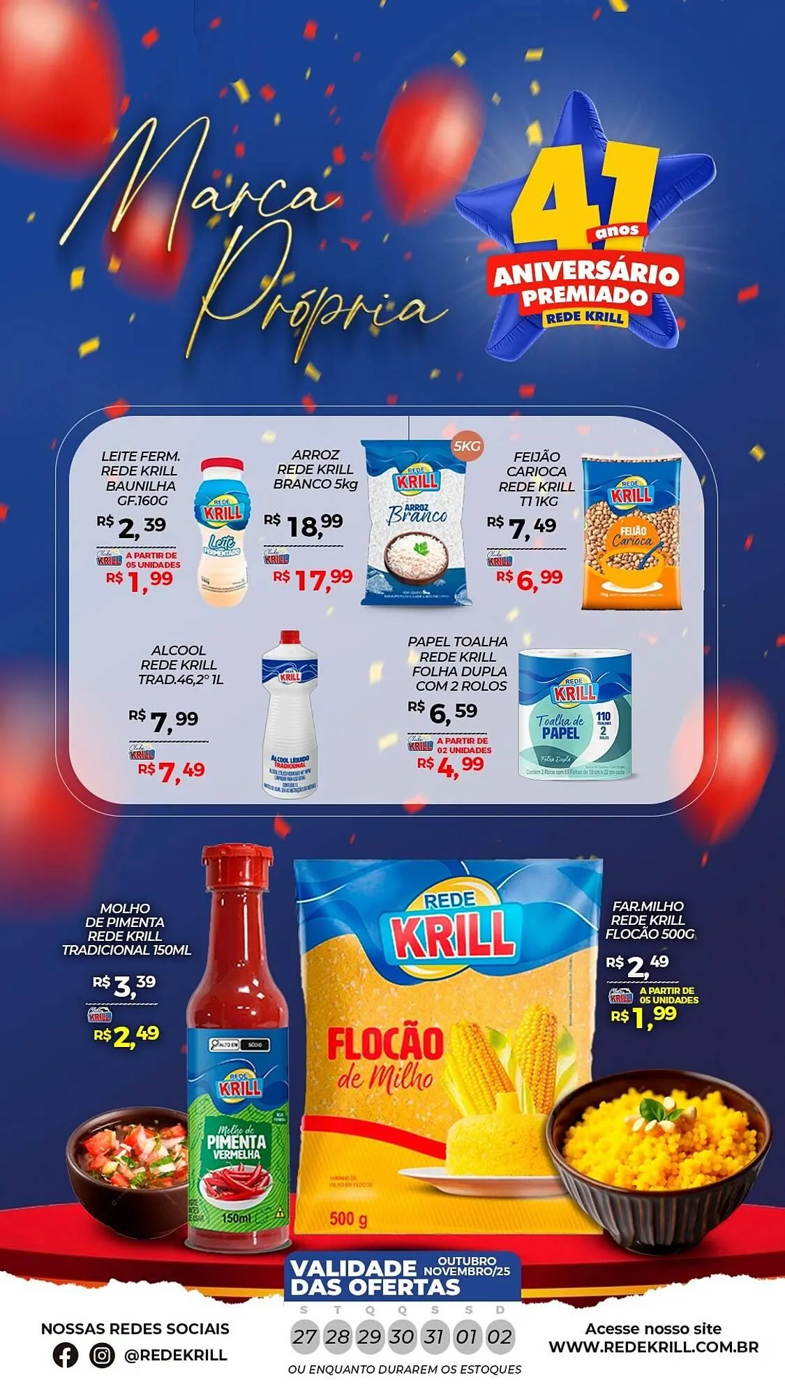 Encarte de Folheto Rede Krill 27 de outubro até 2 de novembro 2025 - Pagina 2